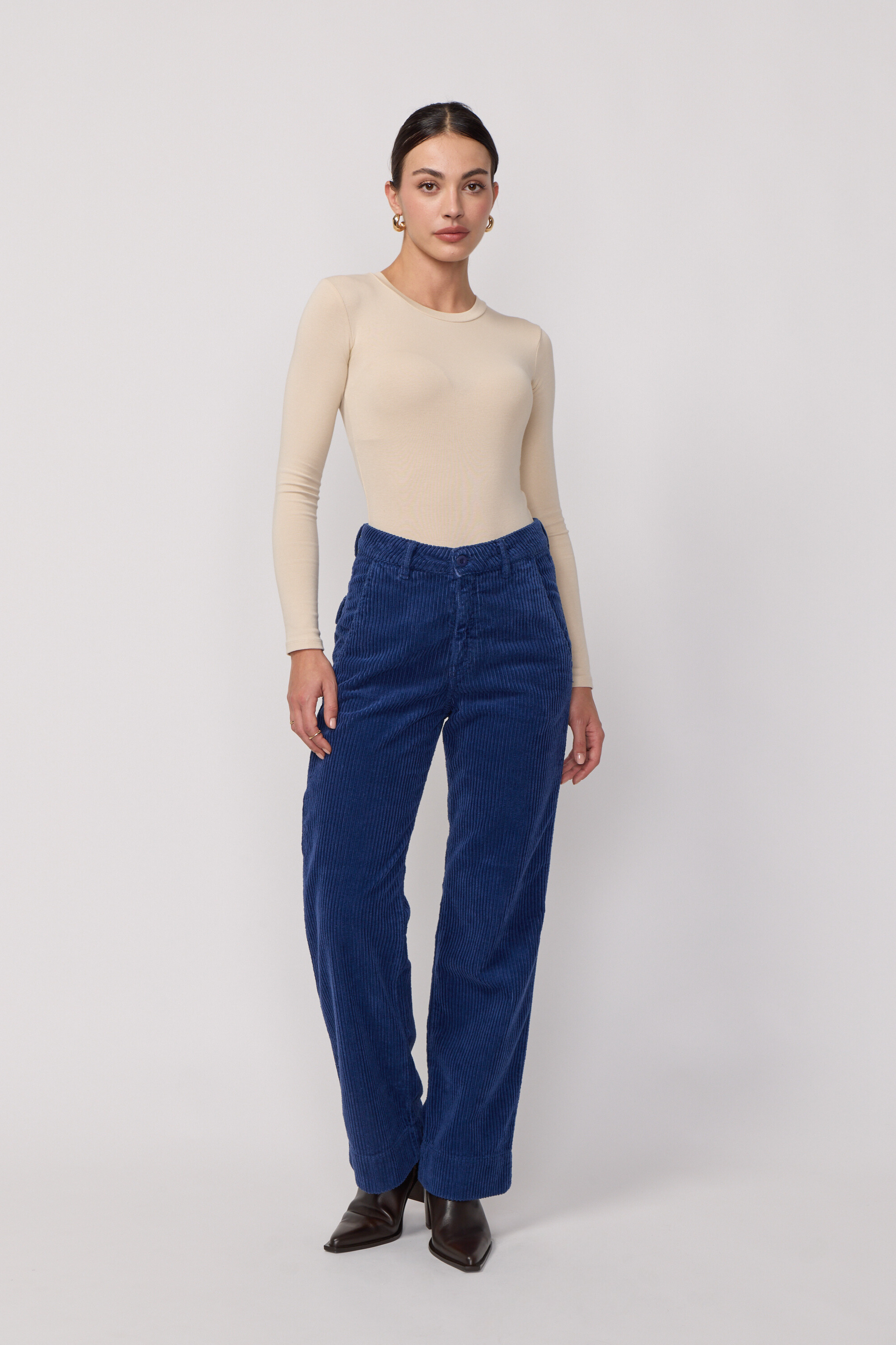 Pantalon Paltrow Long Velours - Poseidon