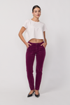 Pantalon Pierce en Velours - Figue