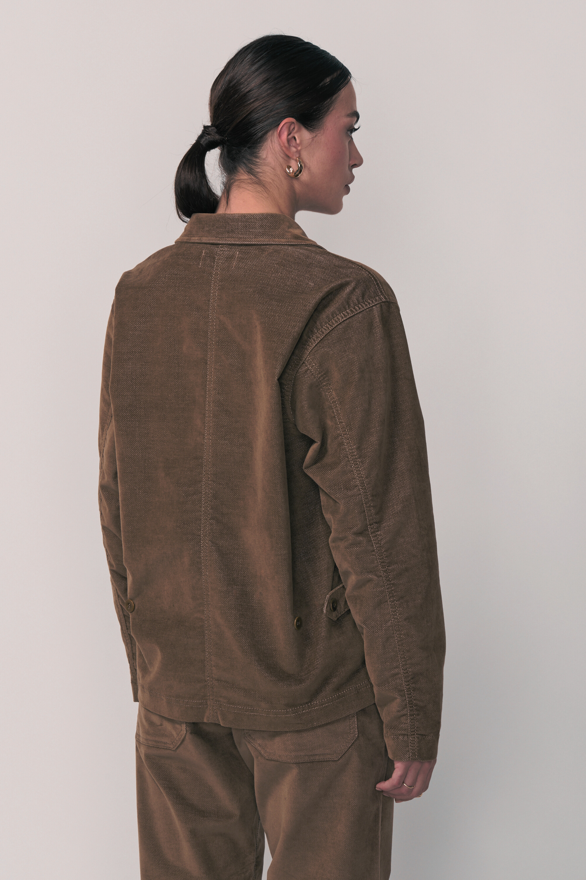 Abby Velvet Jacket - Tobacco