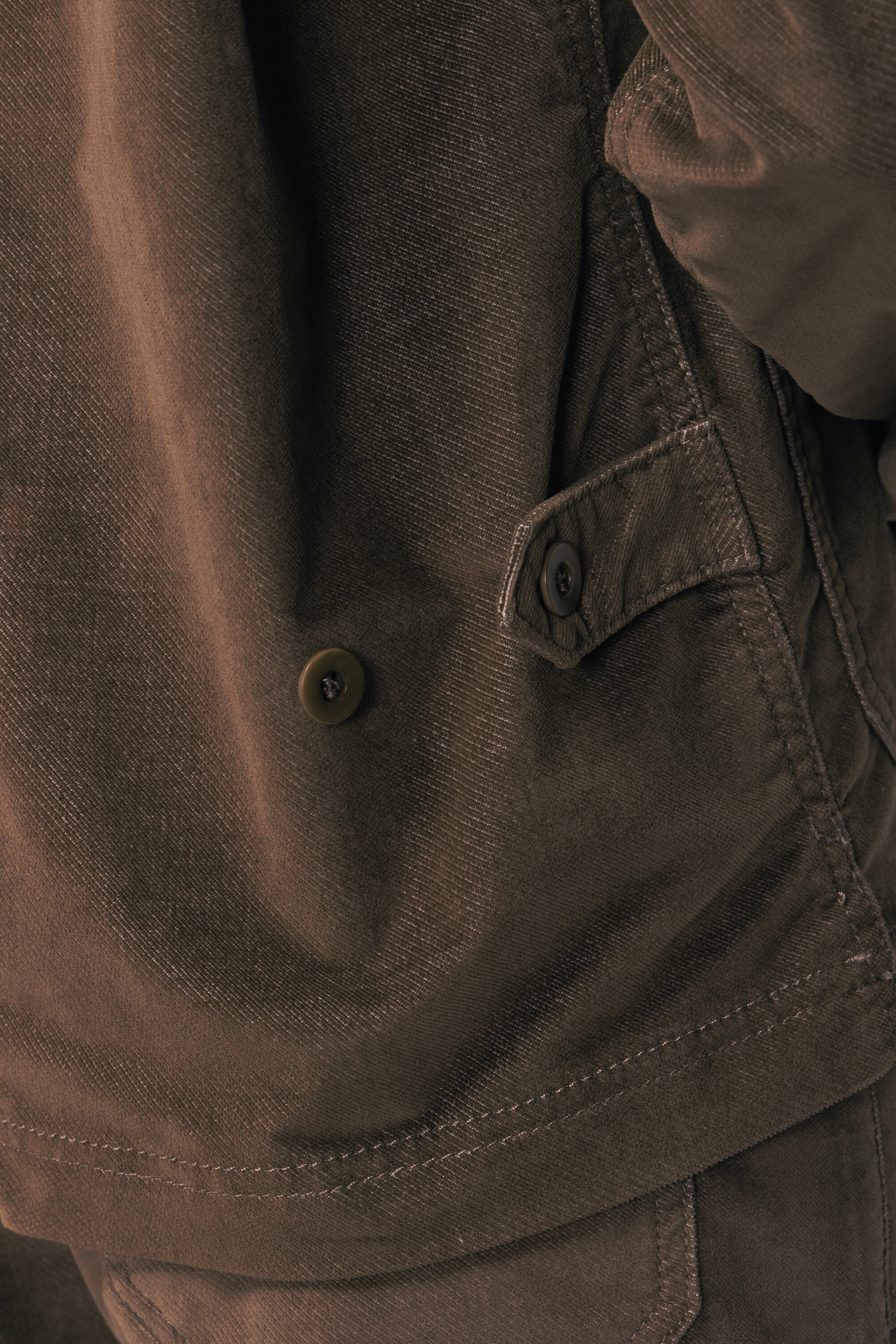 Abby Velvet Jacket - Tobacco