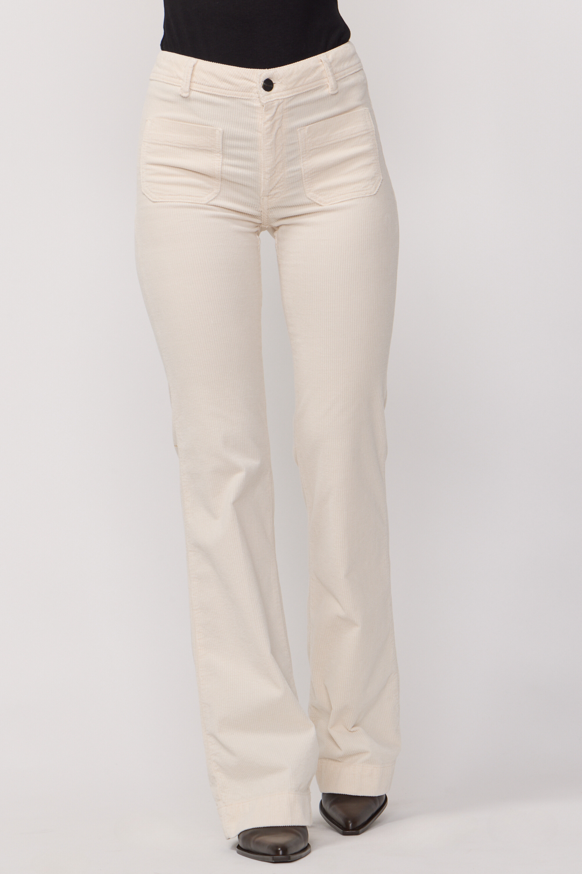 Pantalones Charlotte de terciopelo - Crema