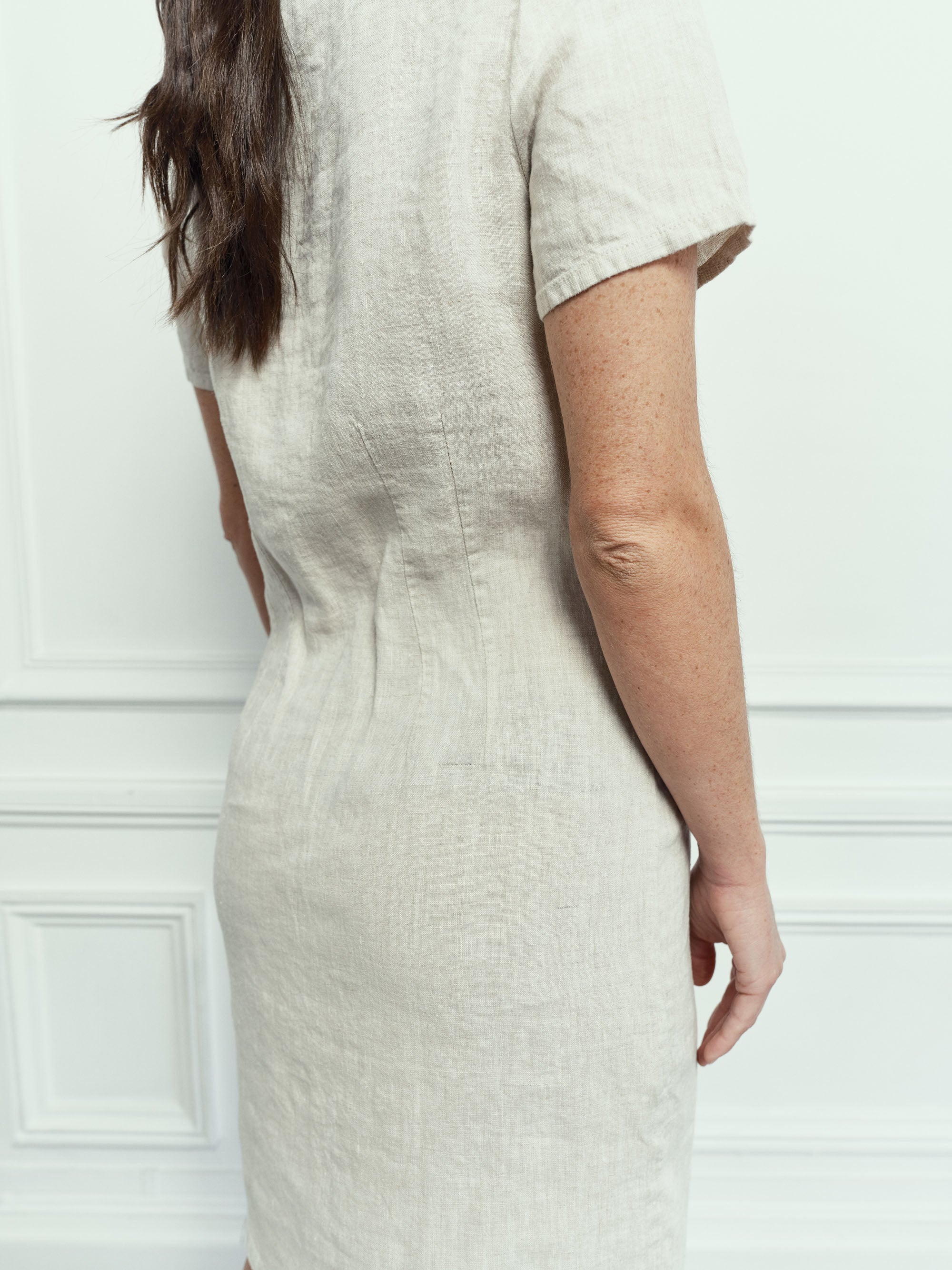 Robe Alena en Lin - Natural