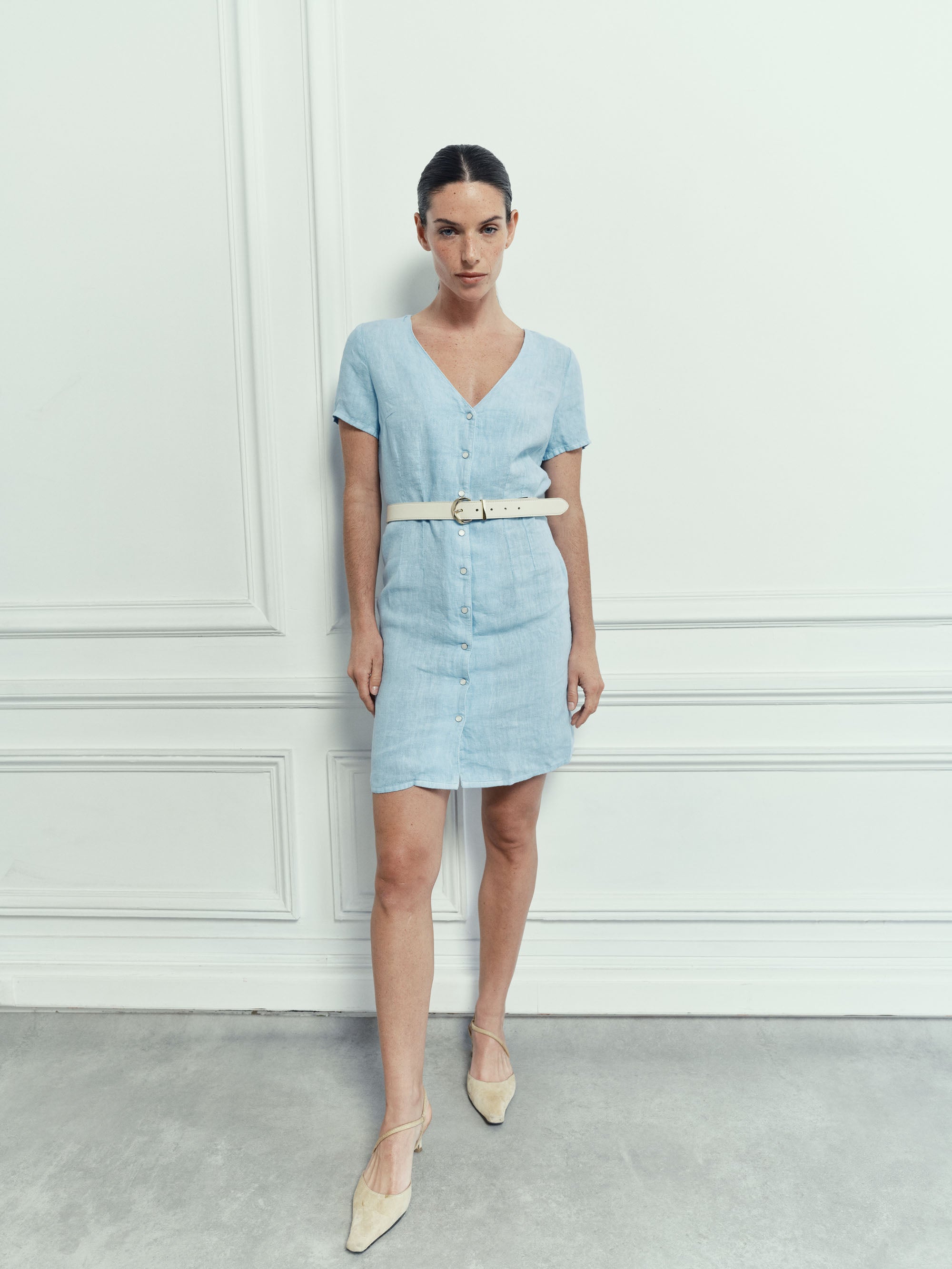 Robe Alena en Lin - Sky Blue