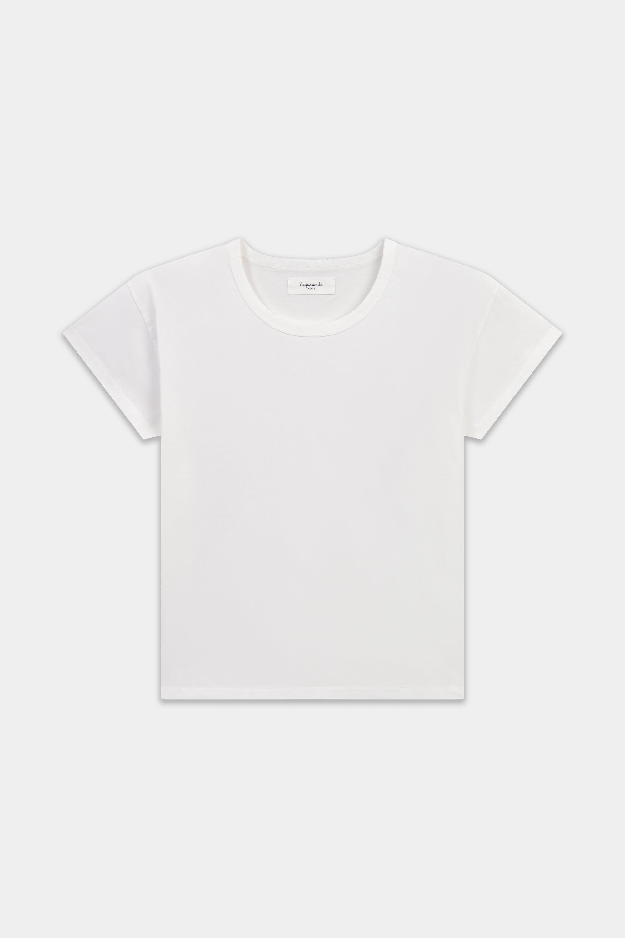 T-shirt Long à Effet Usé - Off White