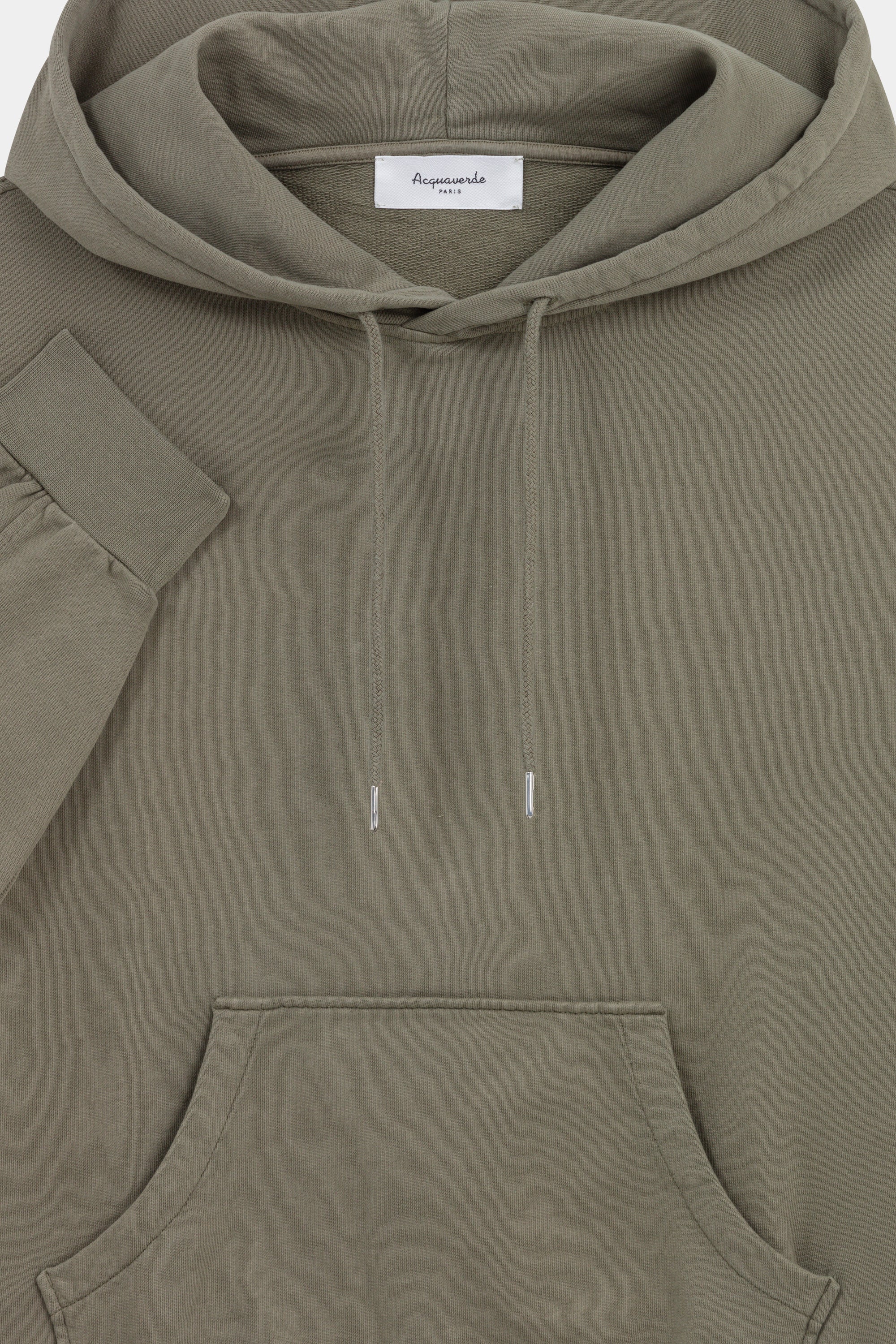 Pull à Capuche Style Boxy - Light Kaki