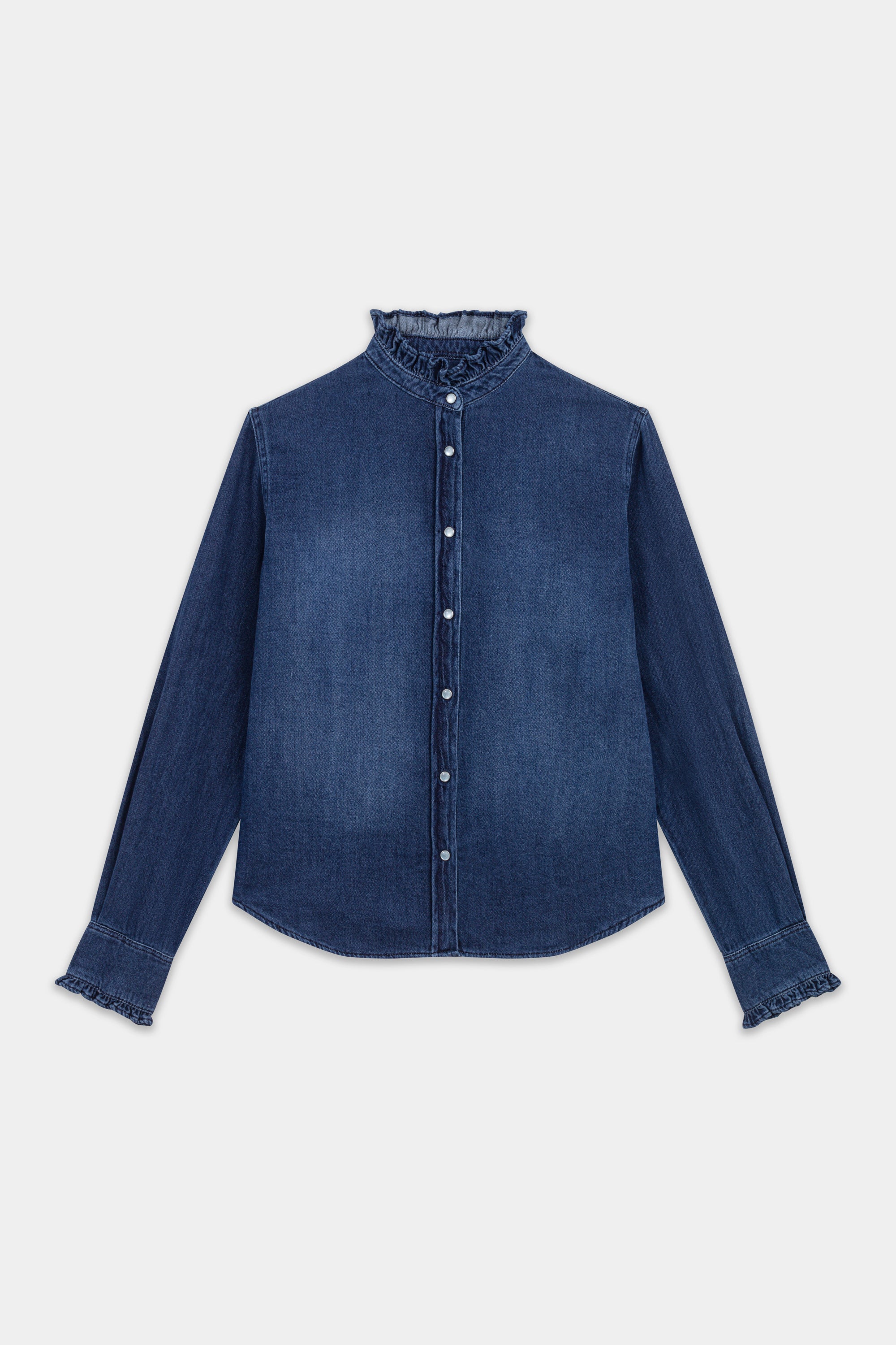 Chemise Gaby en Jean - Hand Brushed