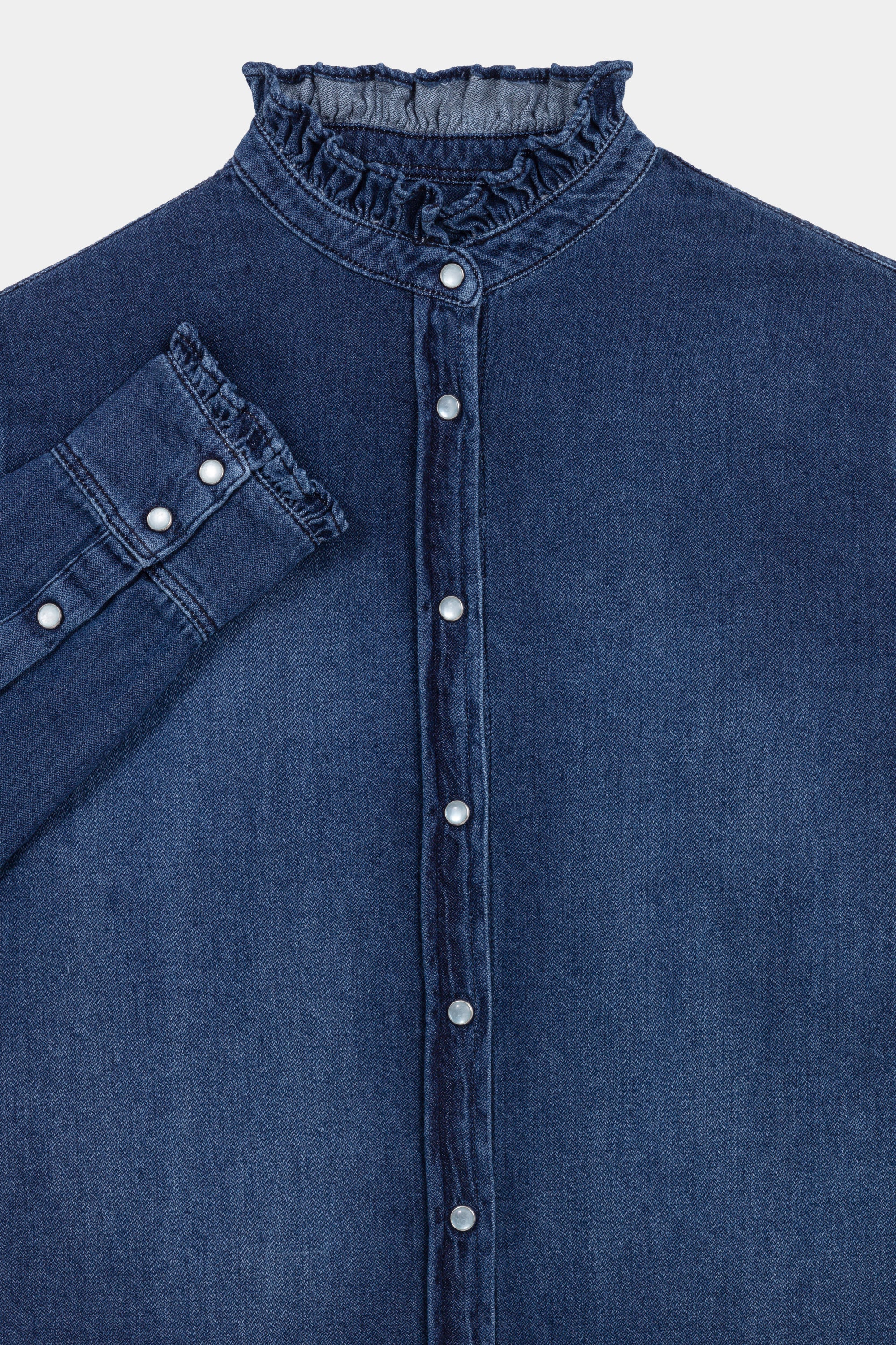 Chemise Gaby en Jean - Hand Brushed