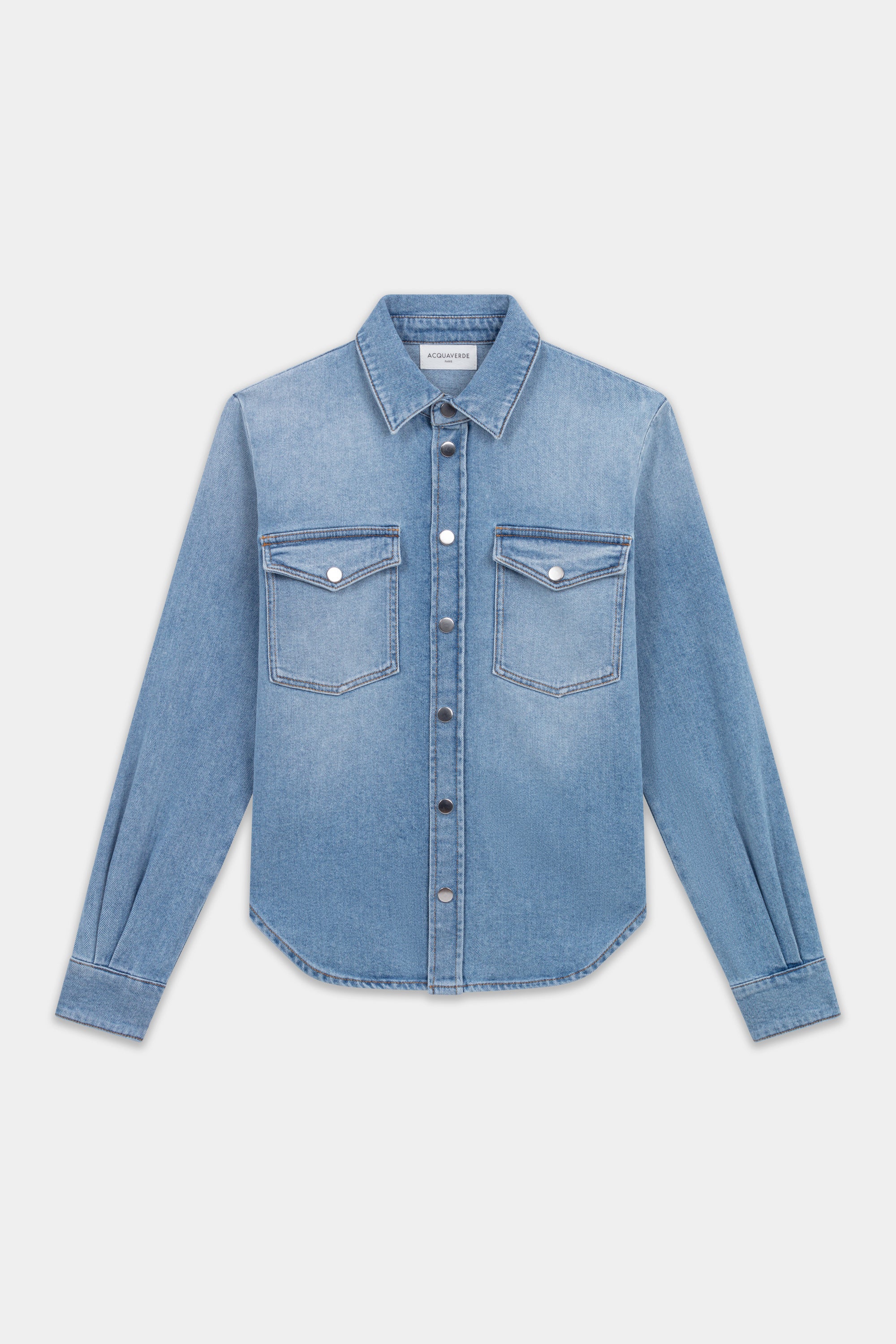 Chemise Topaze en Jean - Used Bleached