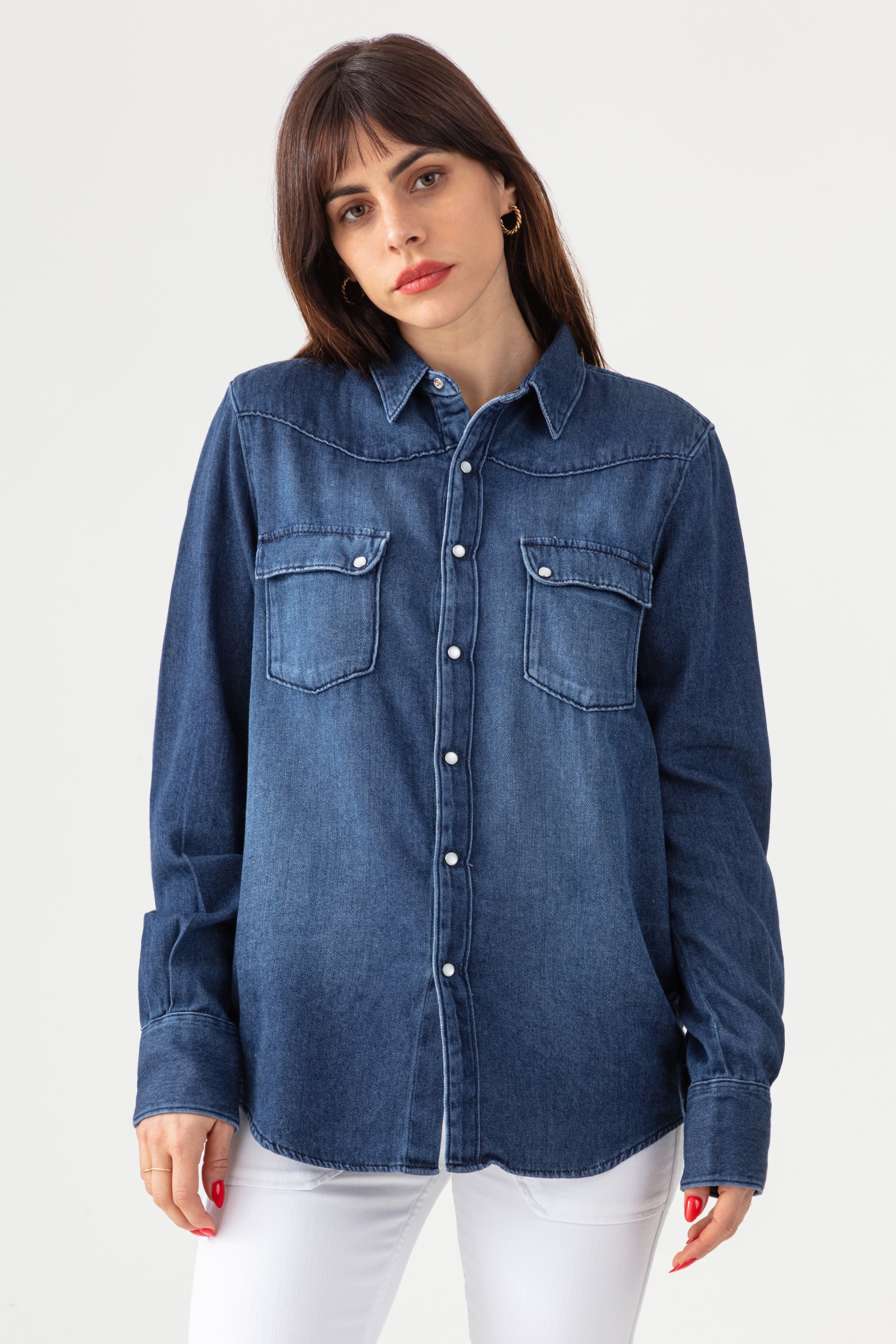 Chemise Clyde en Jean - Aged Wash