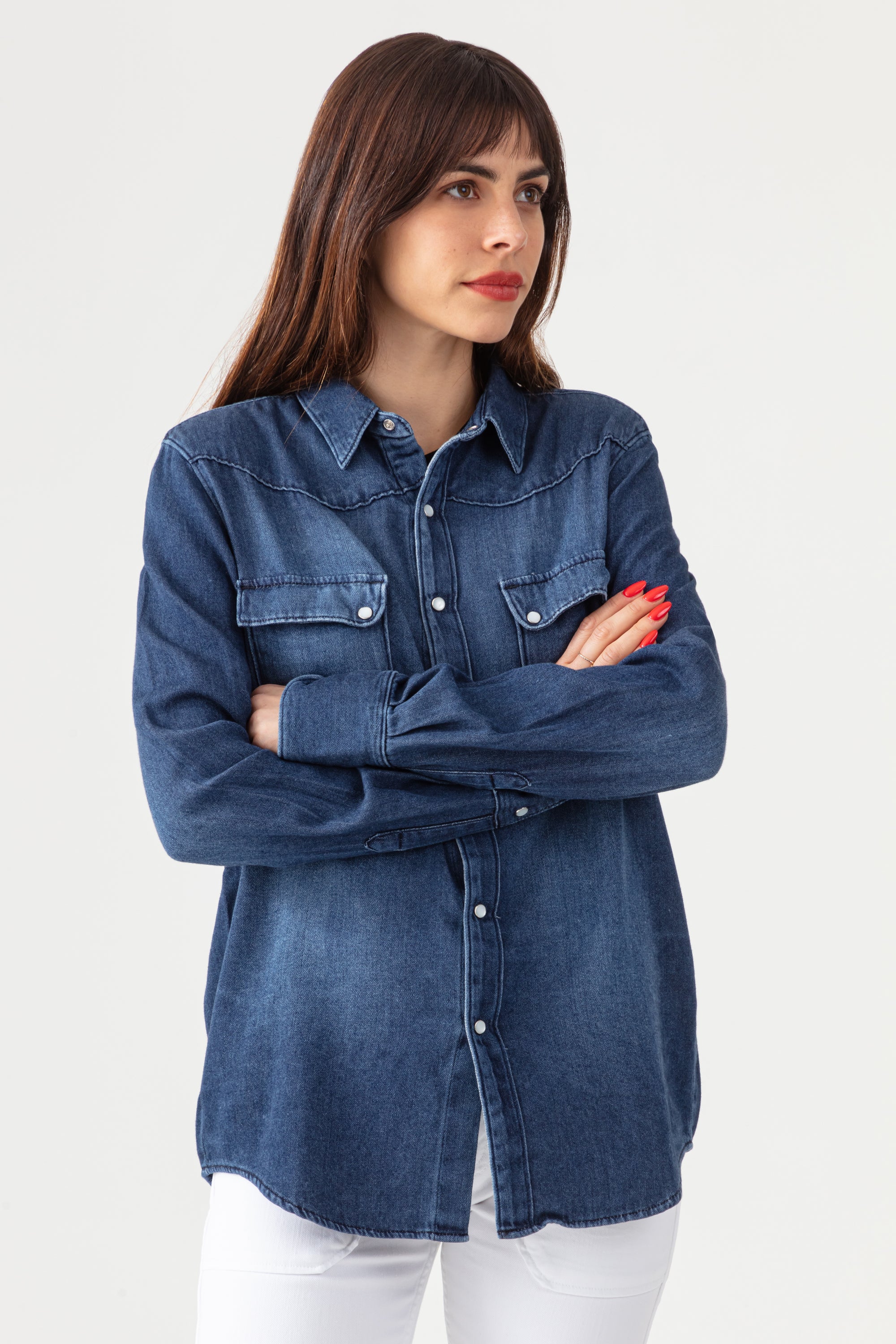 Chemise Clyde en Jean - Aged Wash