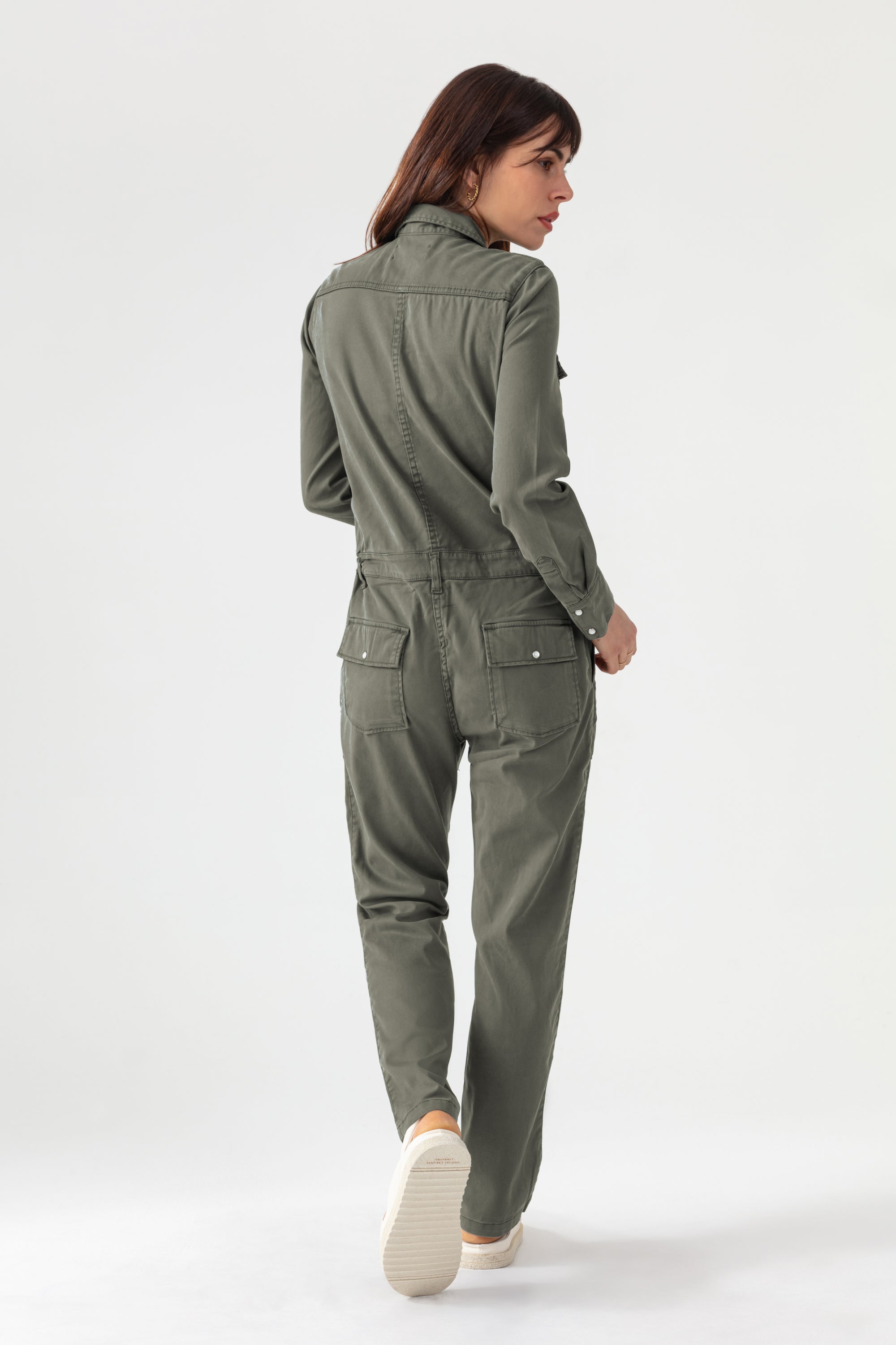 Francklin Jumpsuit - Military Khaki