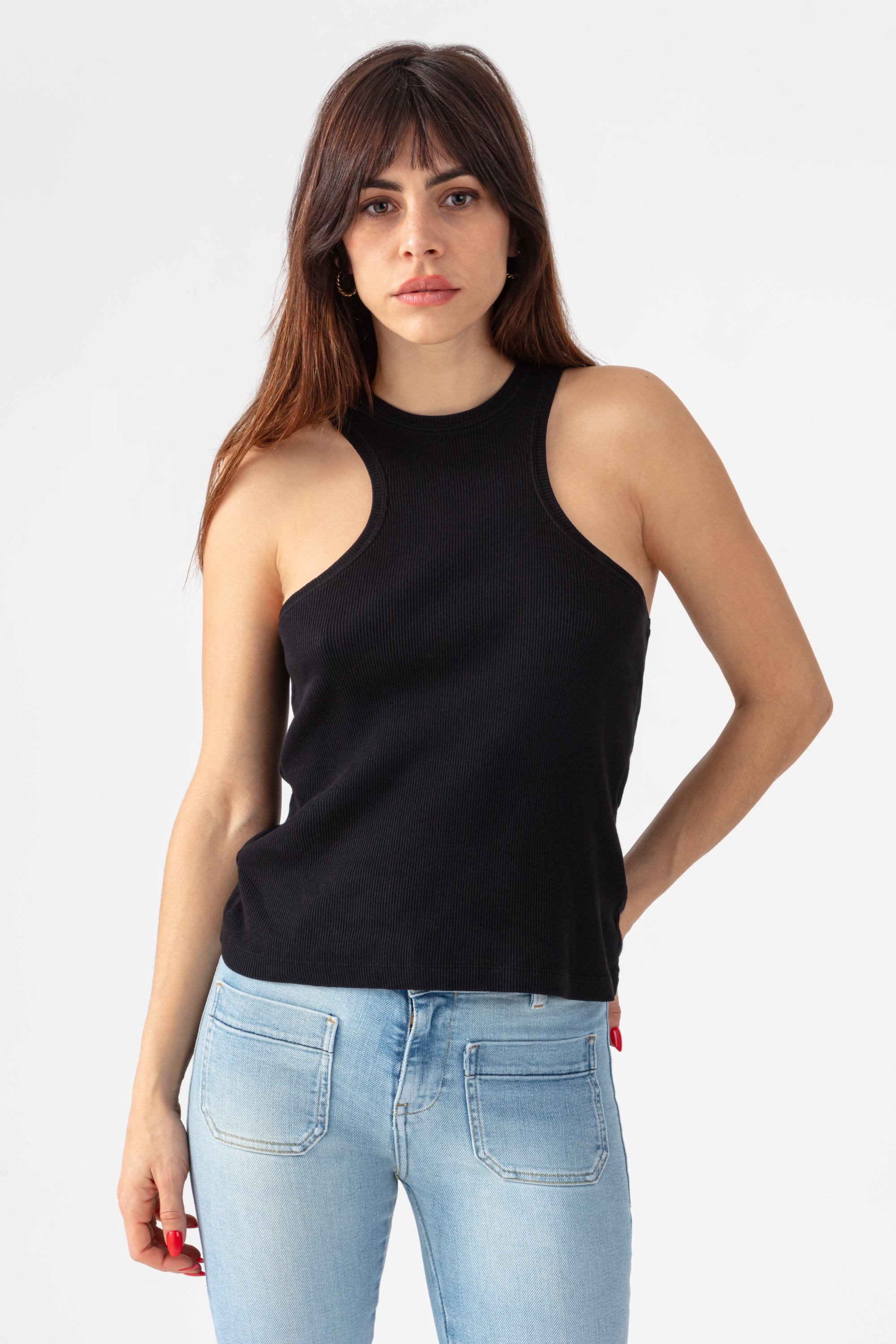 Débardeur en Coton Premium - Black