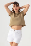 Camiseta corta con efecto desgastado - New Army
