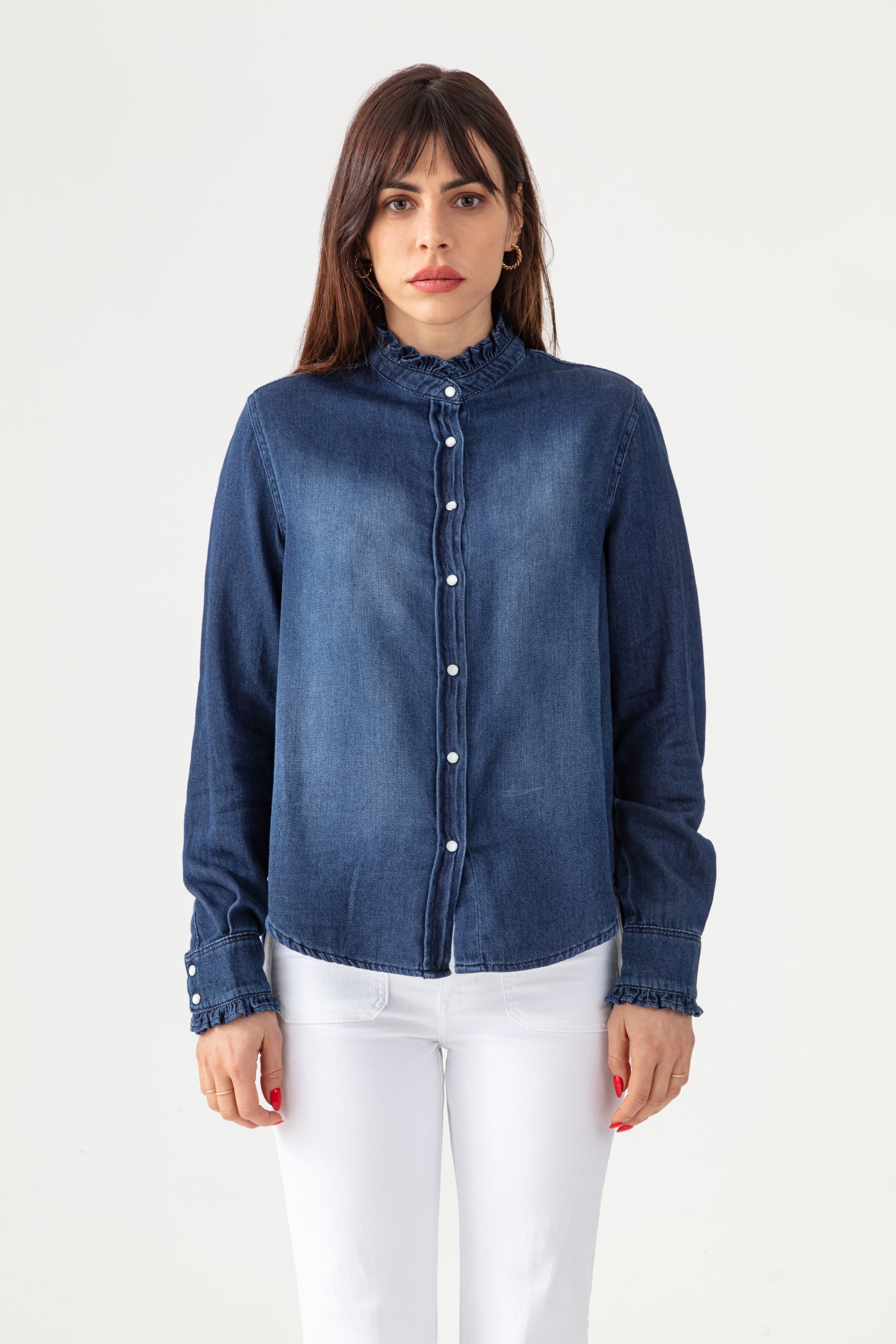 Chemise Gaby en Jean - Hand Brushed