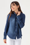 Chemise Gaby en Jean - Hand Brushed