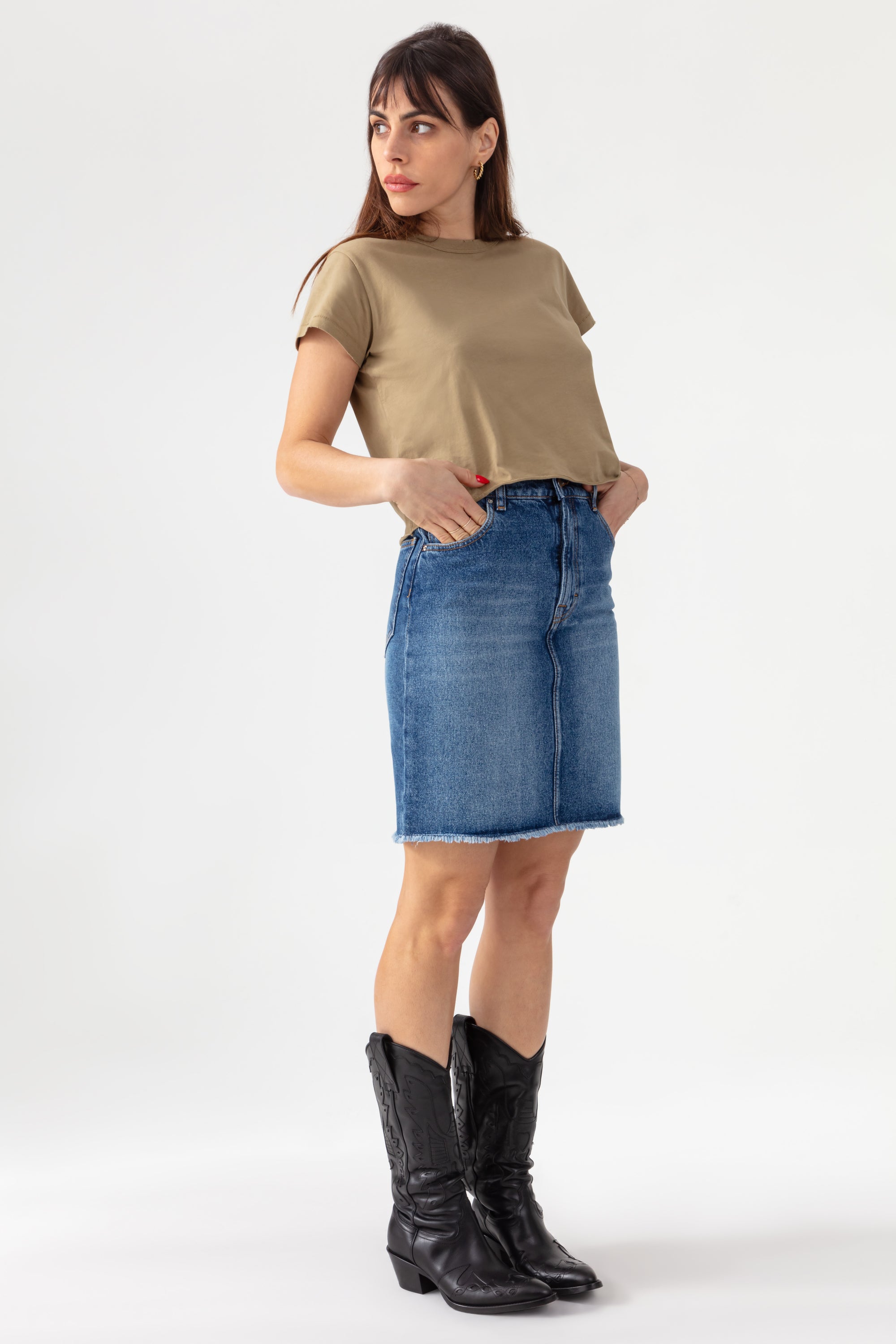 Jupe Yvone en Jean - Vintage Worn