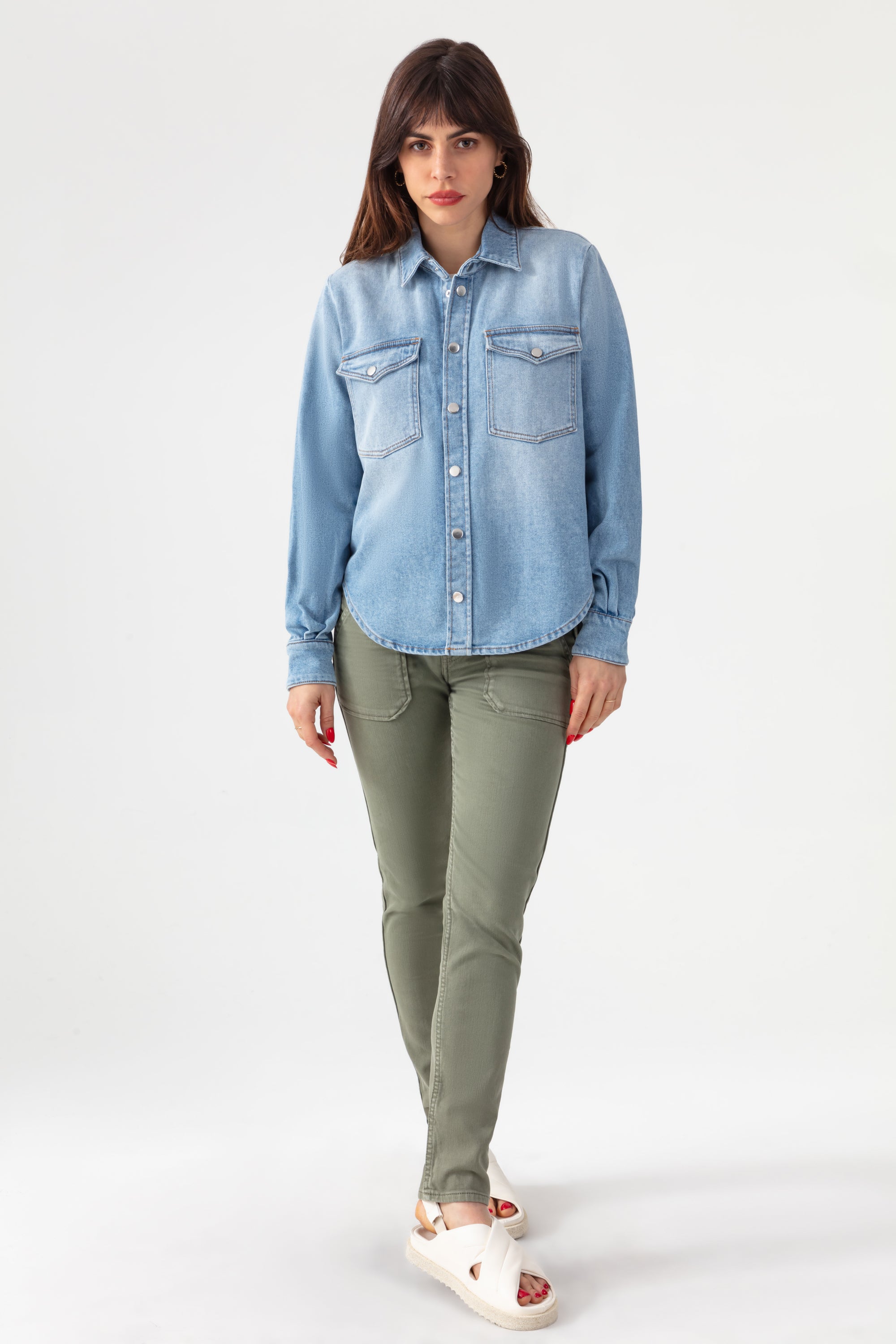 Chemise Topaze en Jean - Used Bleached
