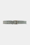 Ceinture rétro à clous en cuir véritable - Aqua