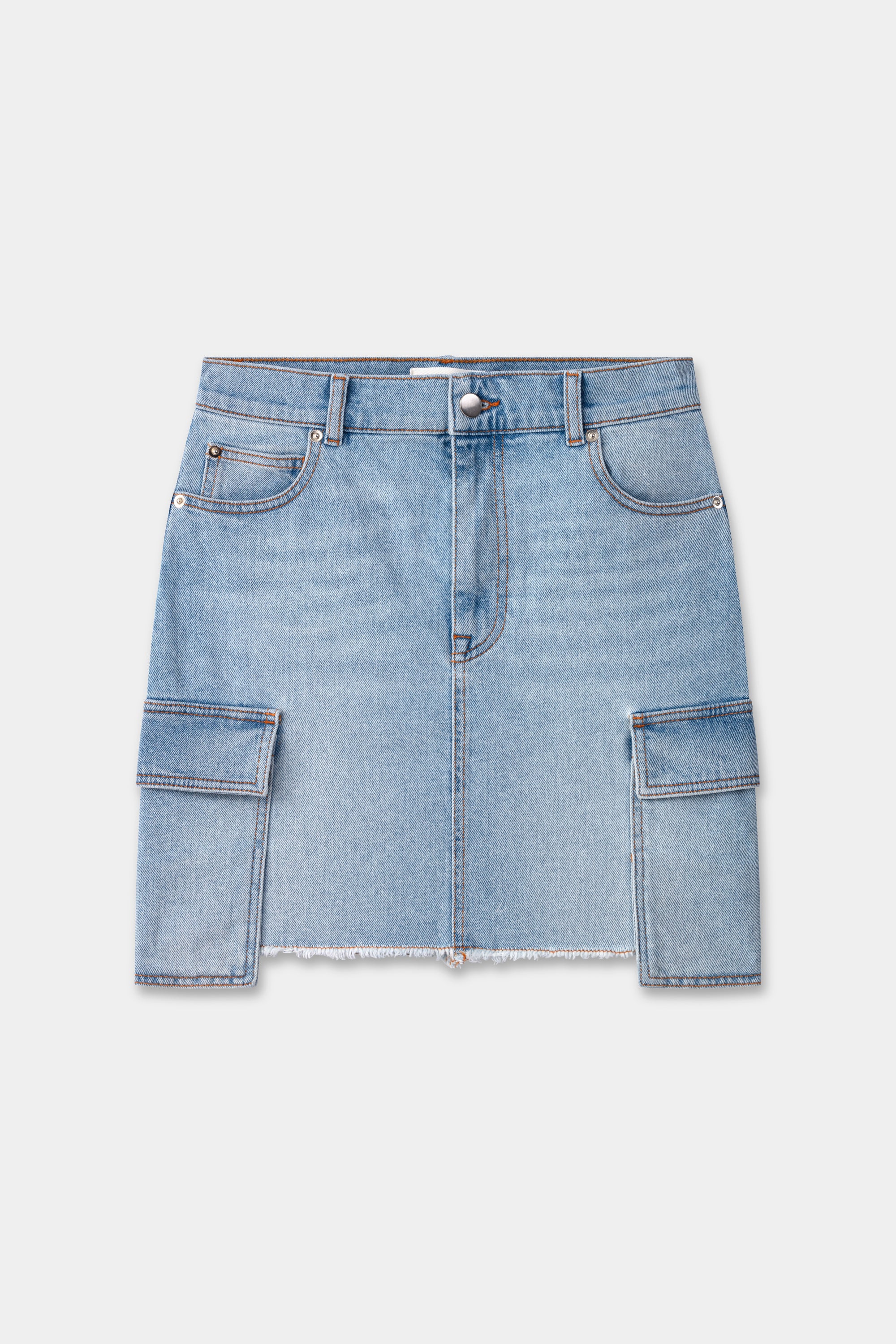 Jupe Game en Jean - Used Bleached