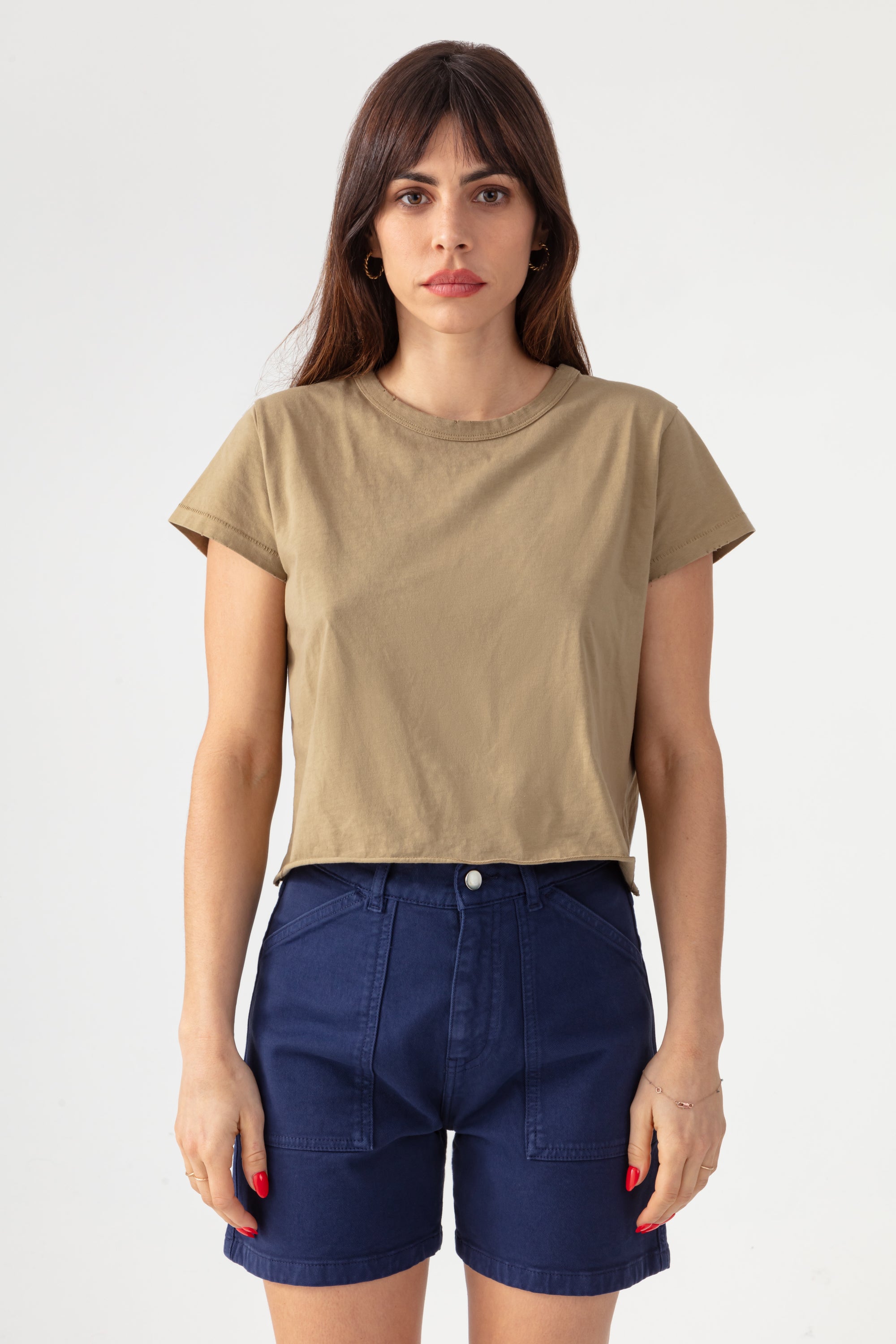 T-shirt Court à Effet Usé - New Army