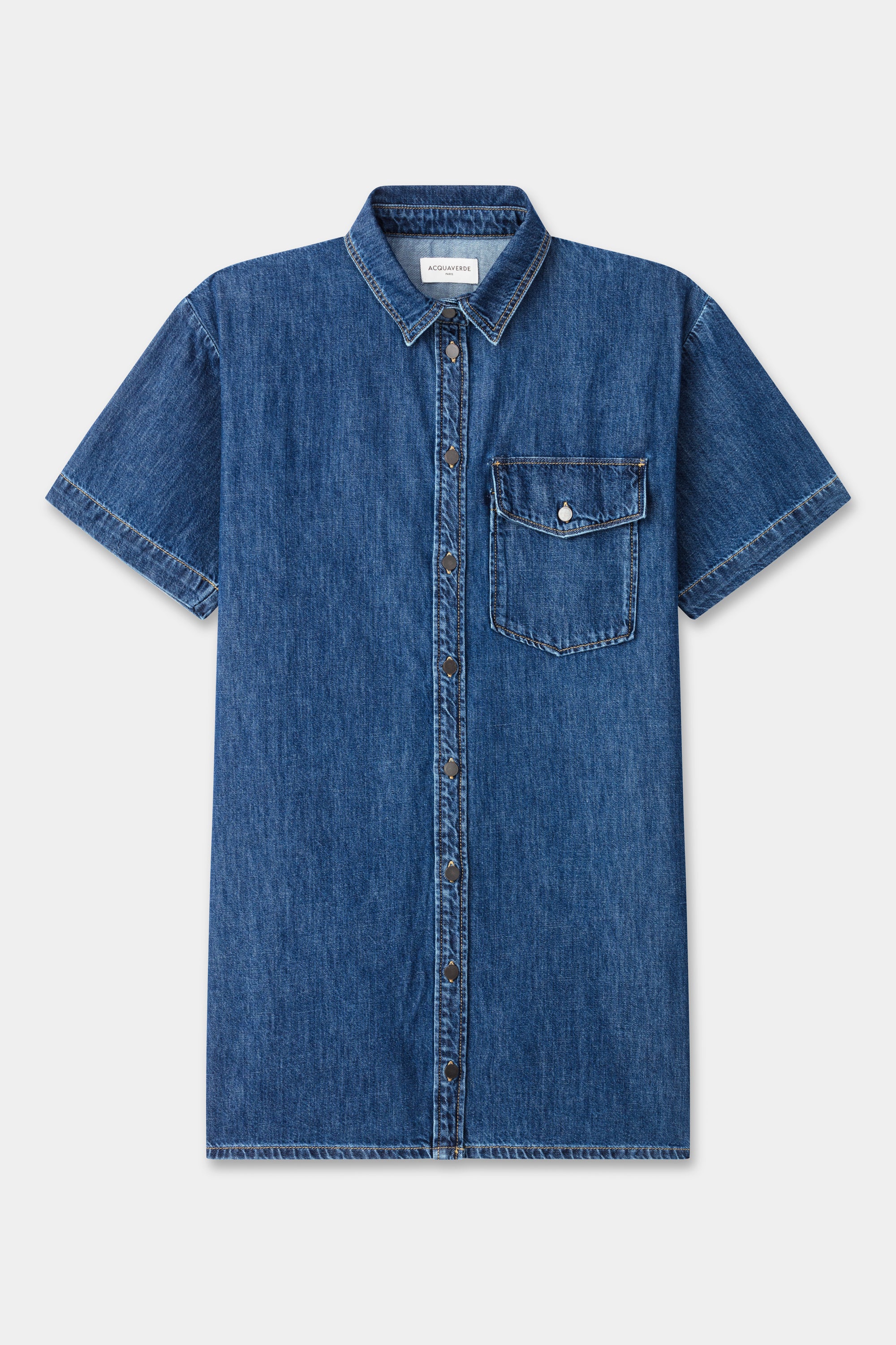 Robe Tunique Alix en Jean - Vintage Worn