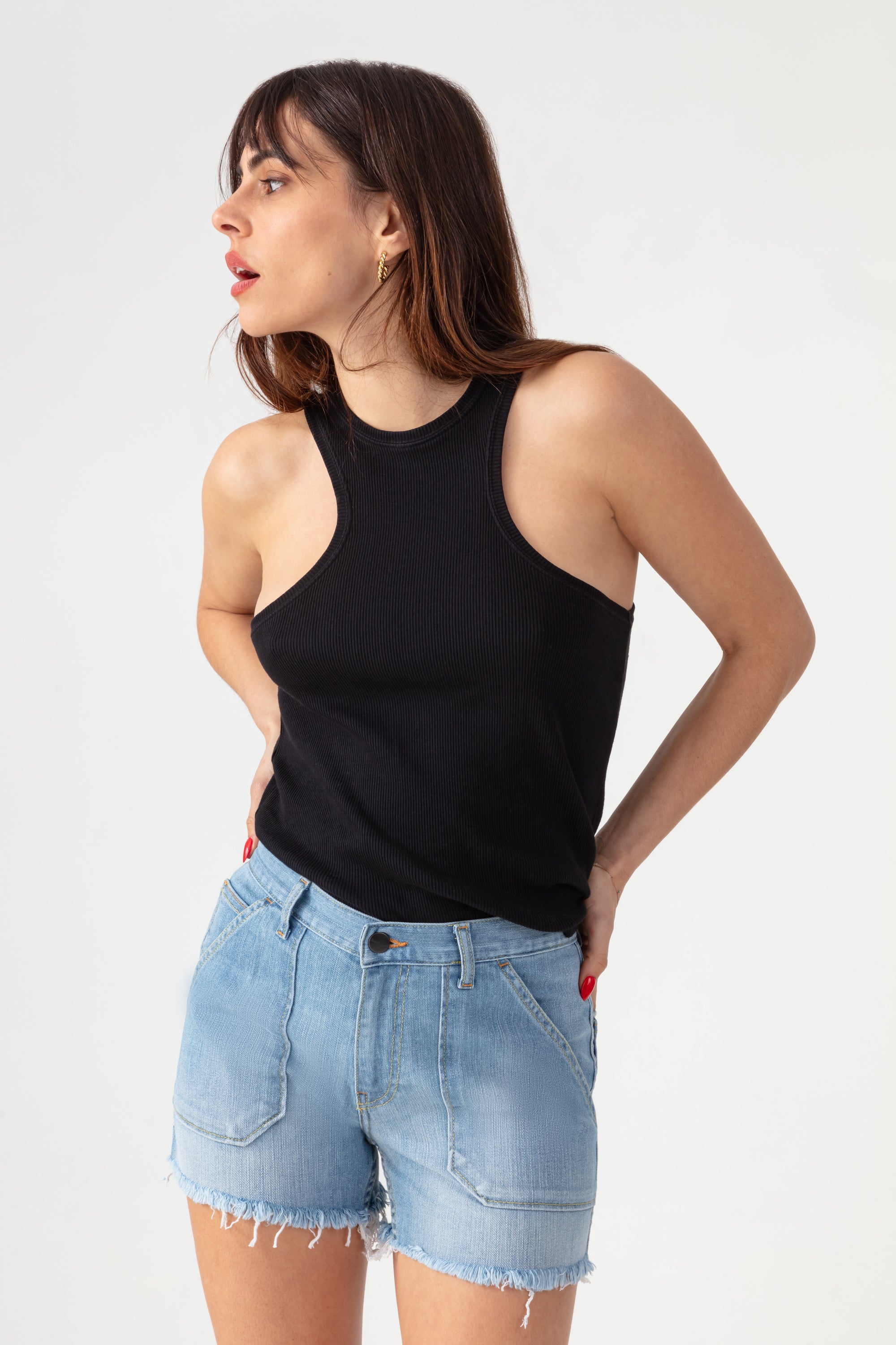 Herramientas Cortas en Denim - Ligeras Usadas