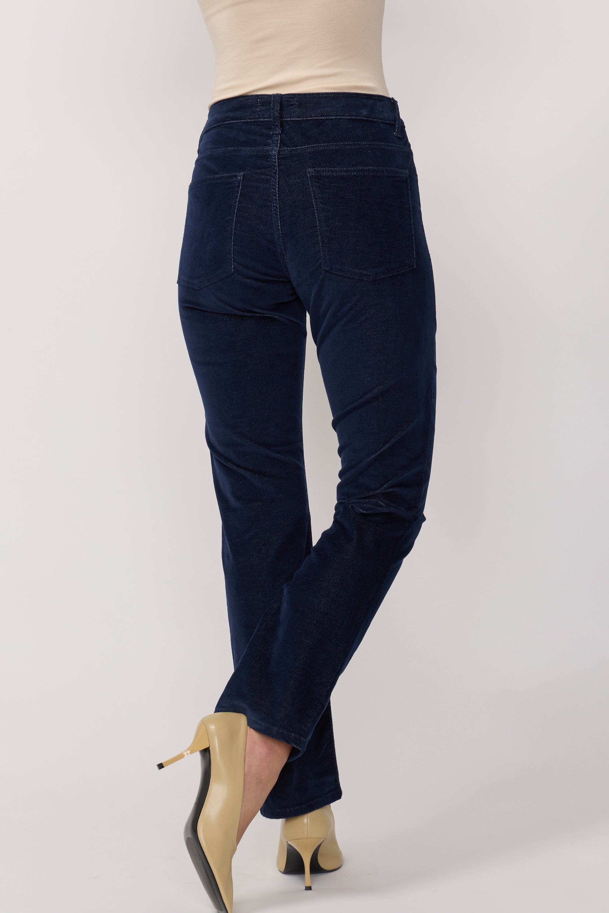 Blair Velvet Trousers - Indigo