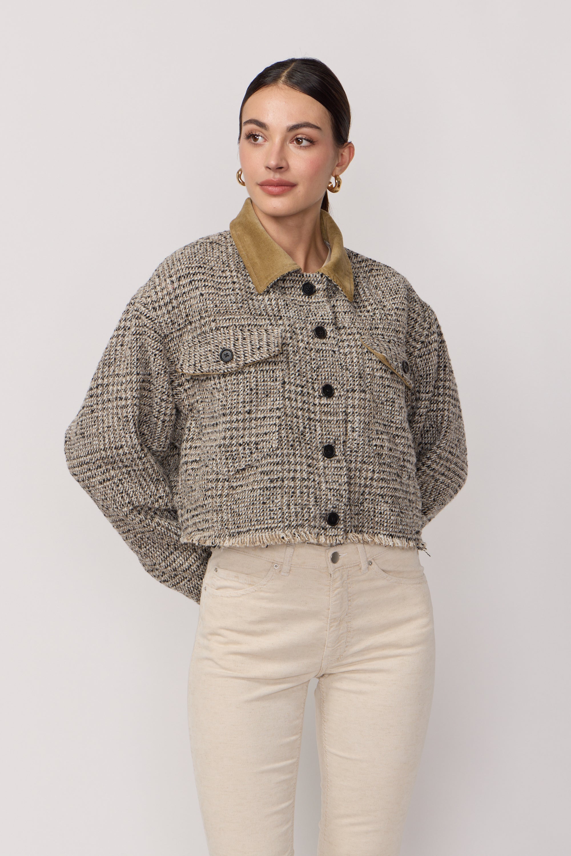Veste Esmée en Tweed à Carreaux