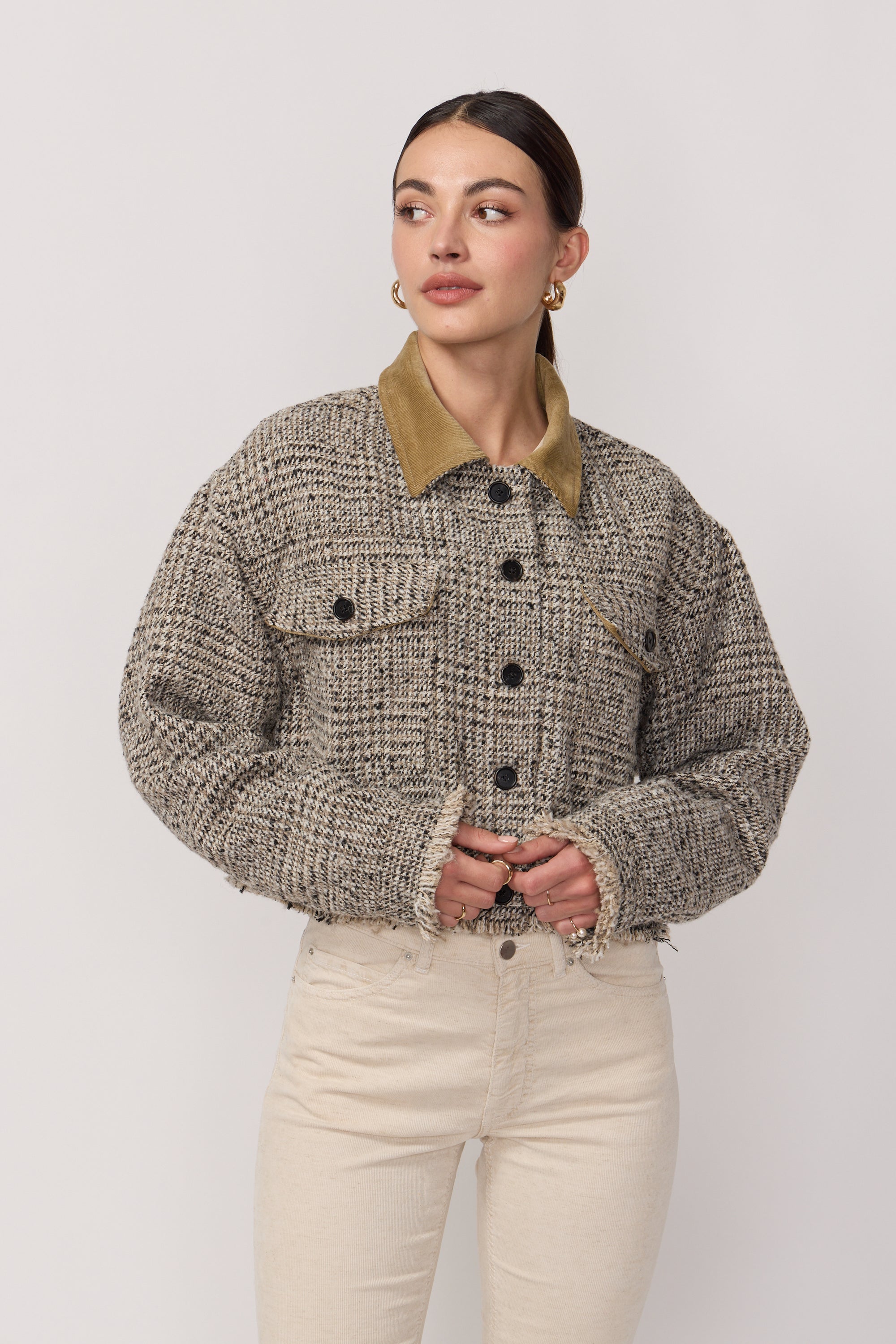 Veste Esmée en Tweed à Carreaux
