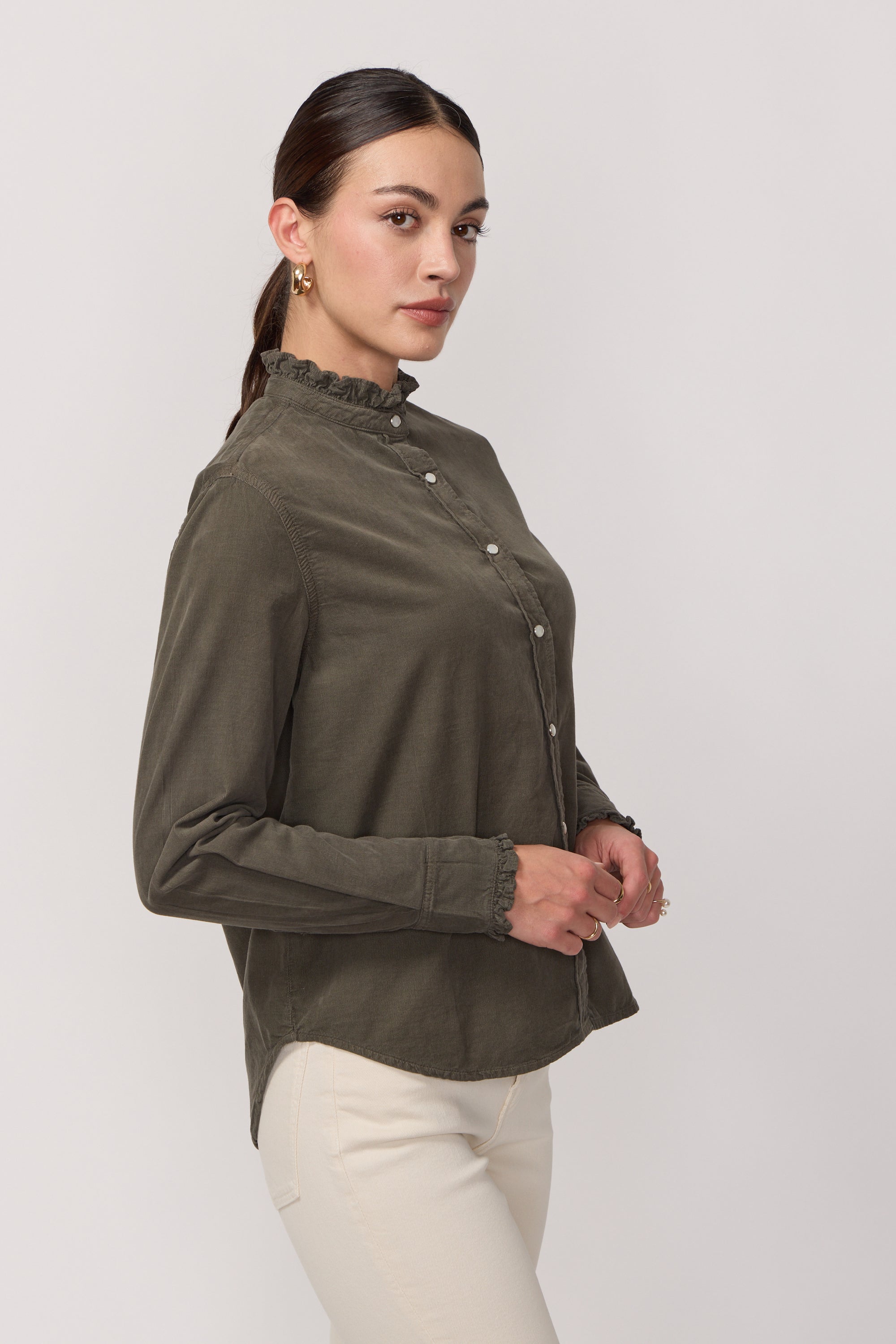 Chemise Gaby en Velours - Mousse