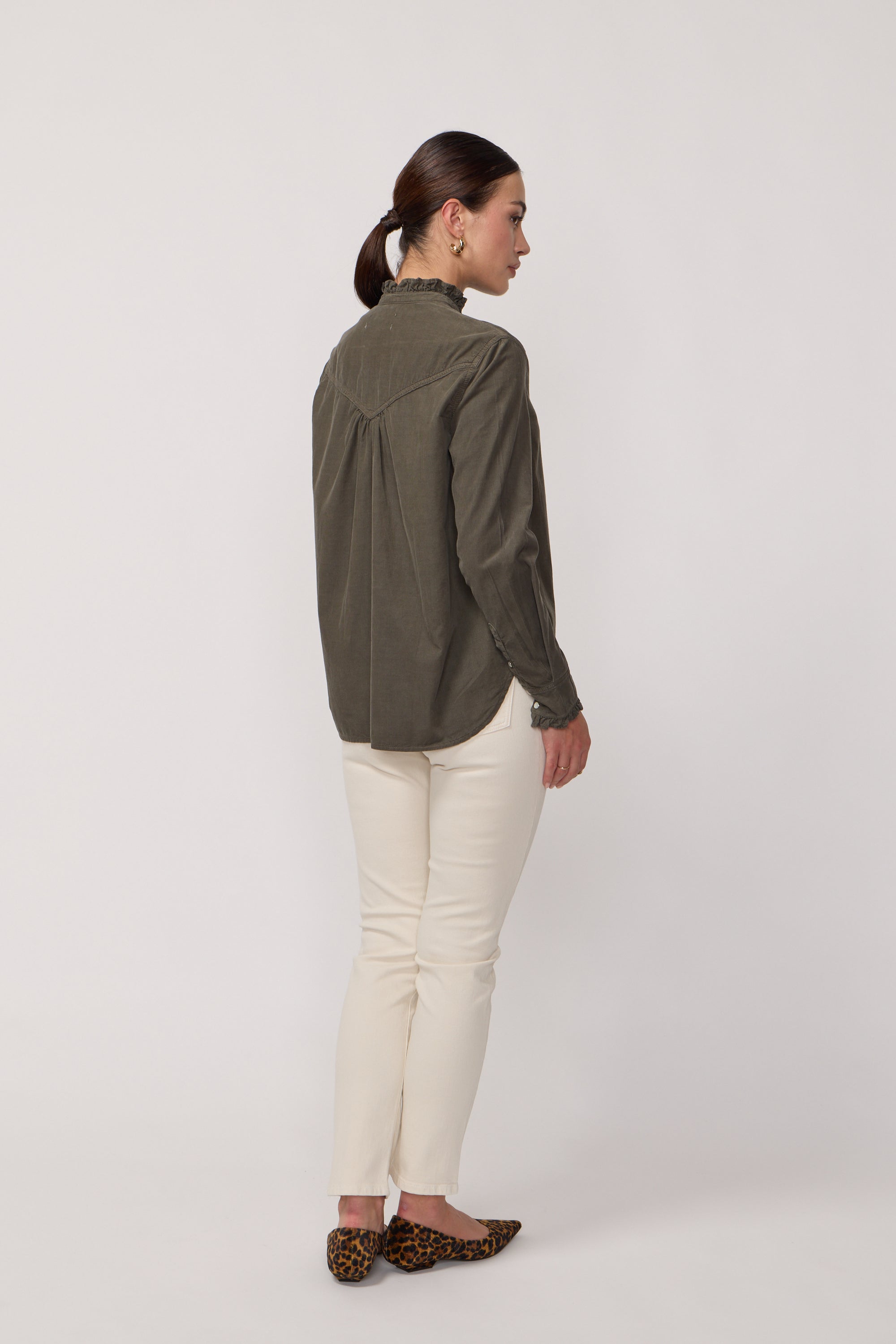 Chemise Gaby en Velours - Mousse