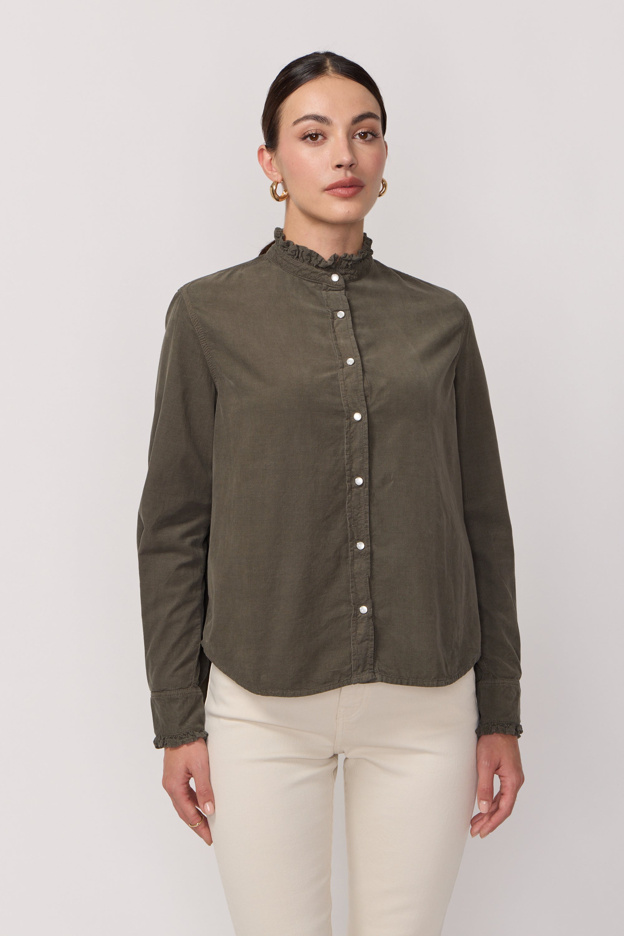 Chemise Gaby en Velours - Mousse