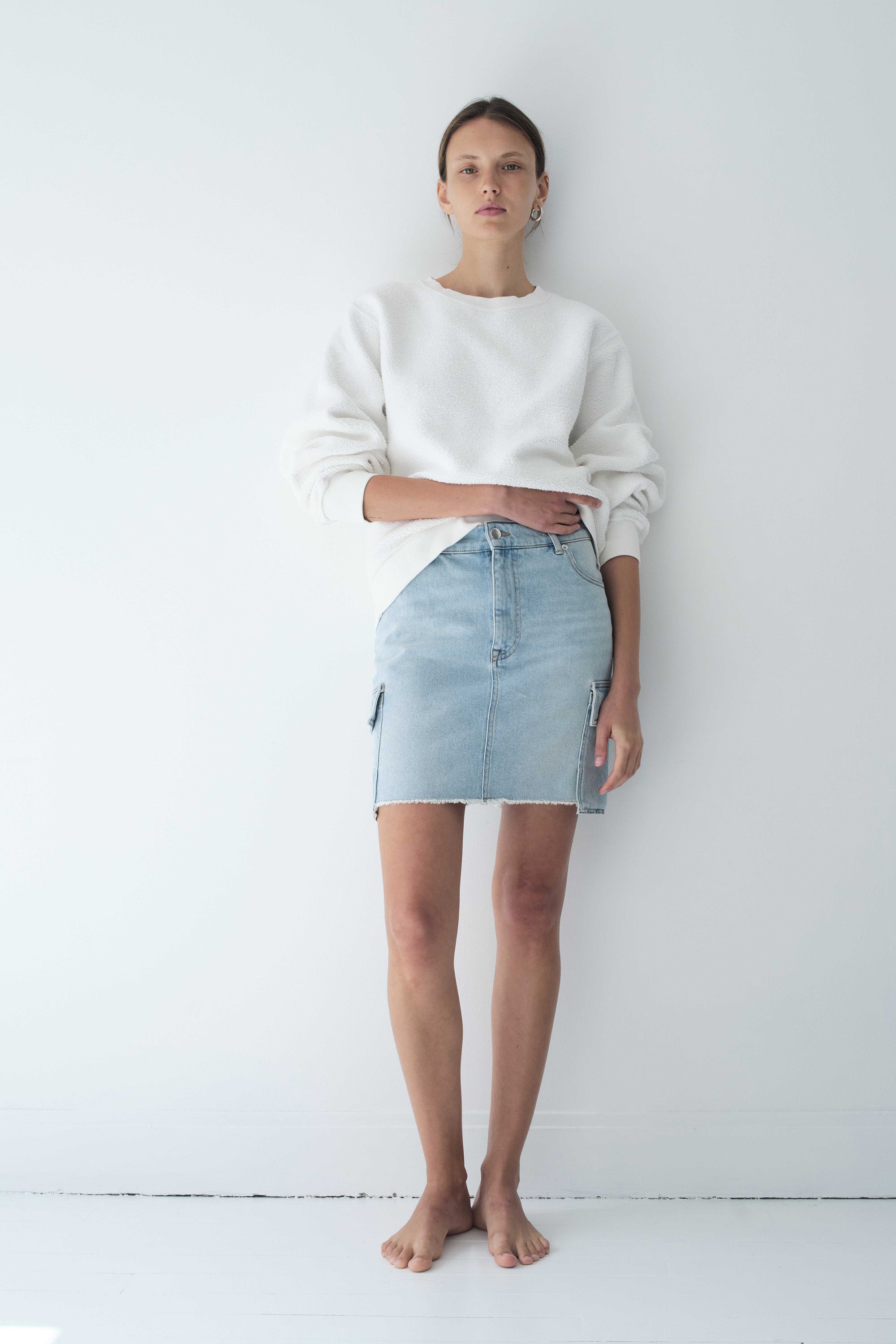 Jupe Game en Jean - Used Bleached