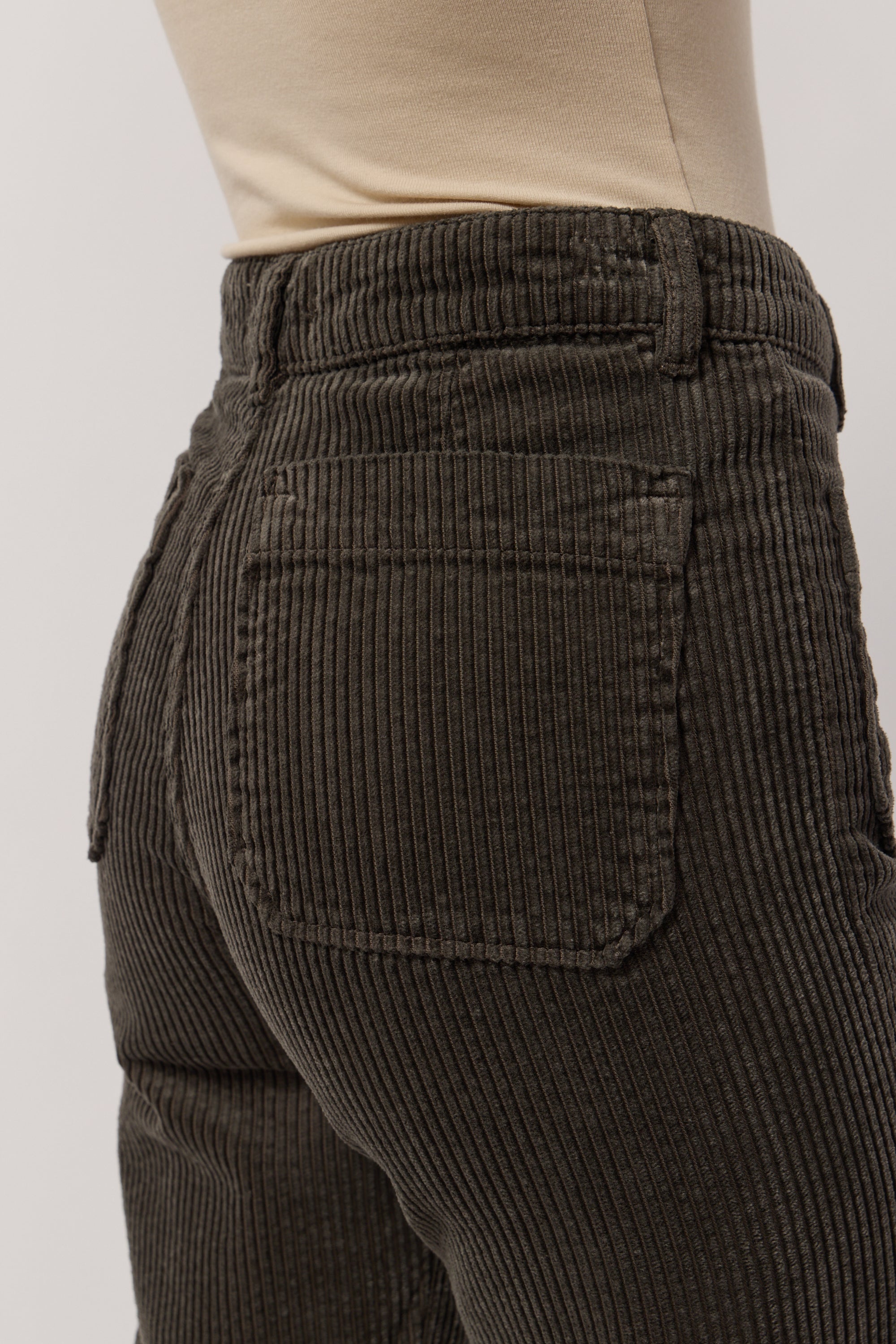 Pantalon Melvil en Velours - Mousse
