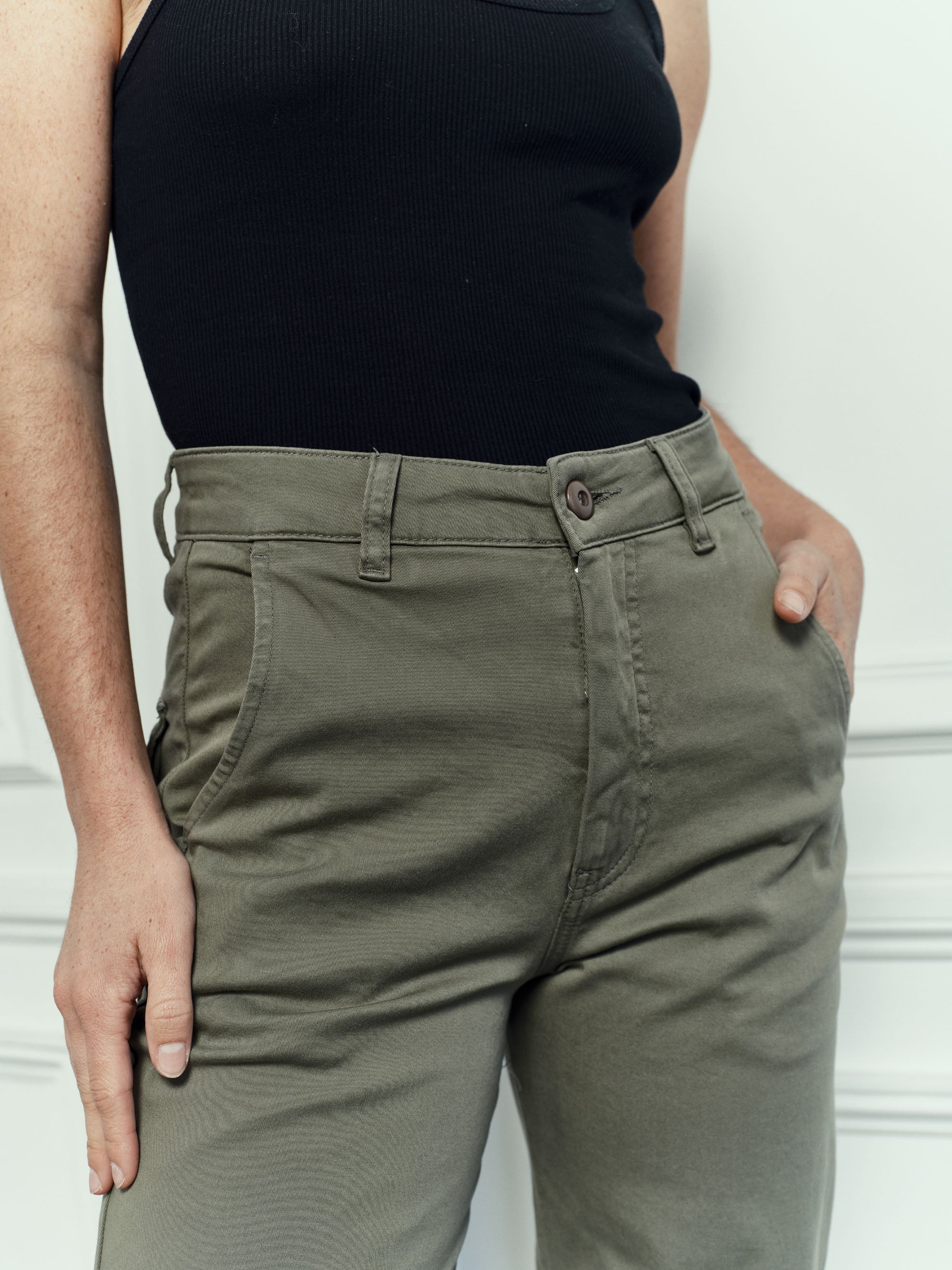 Pantalon Paltrow Long - Military Kaki