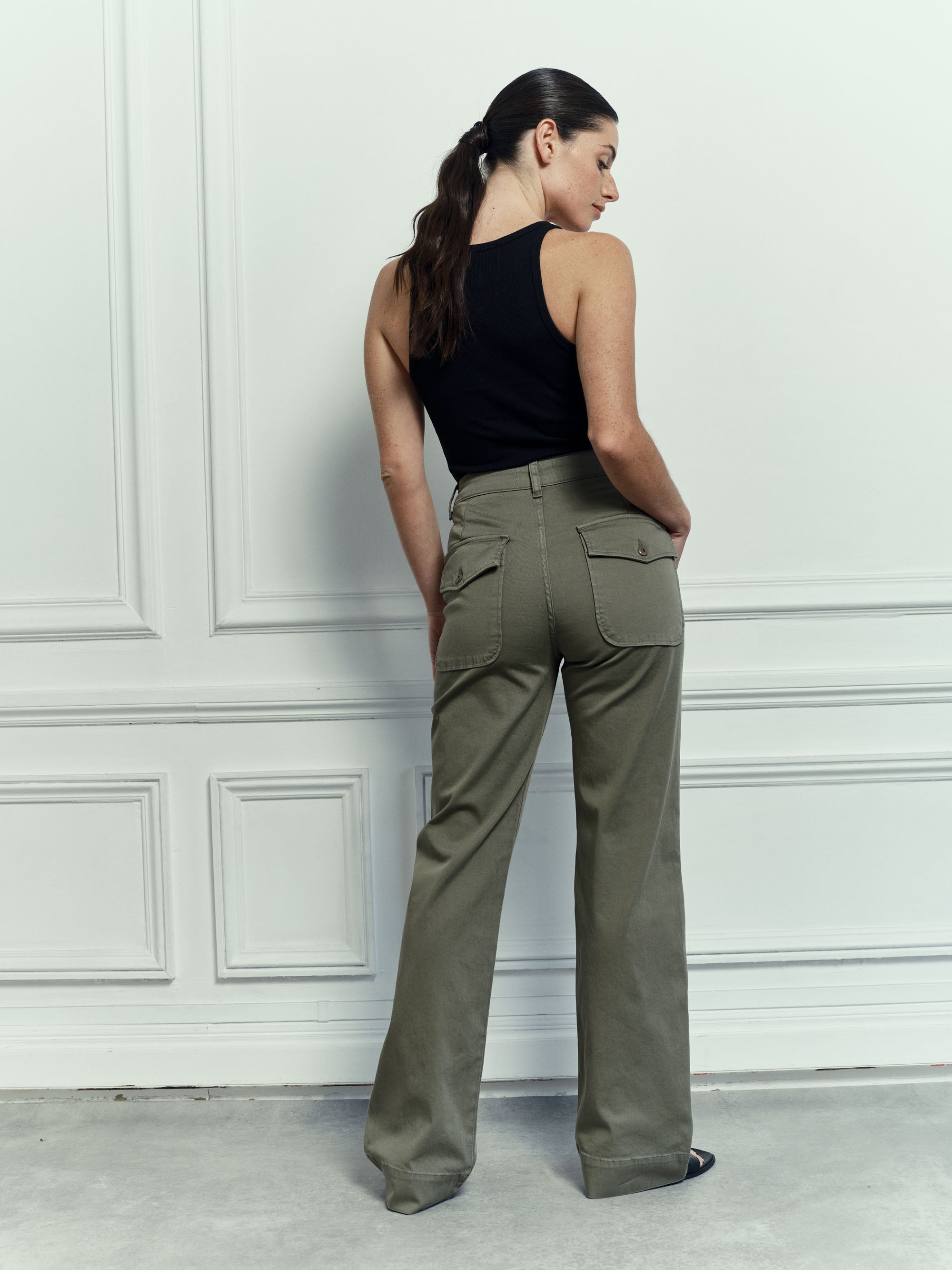 Pantalon Paltrow Long - Military Kaki