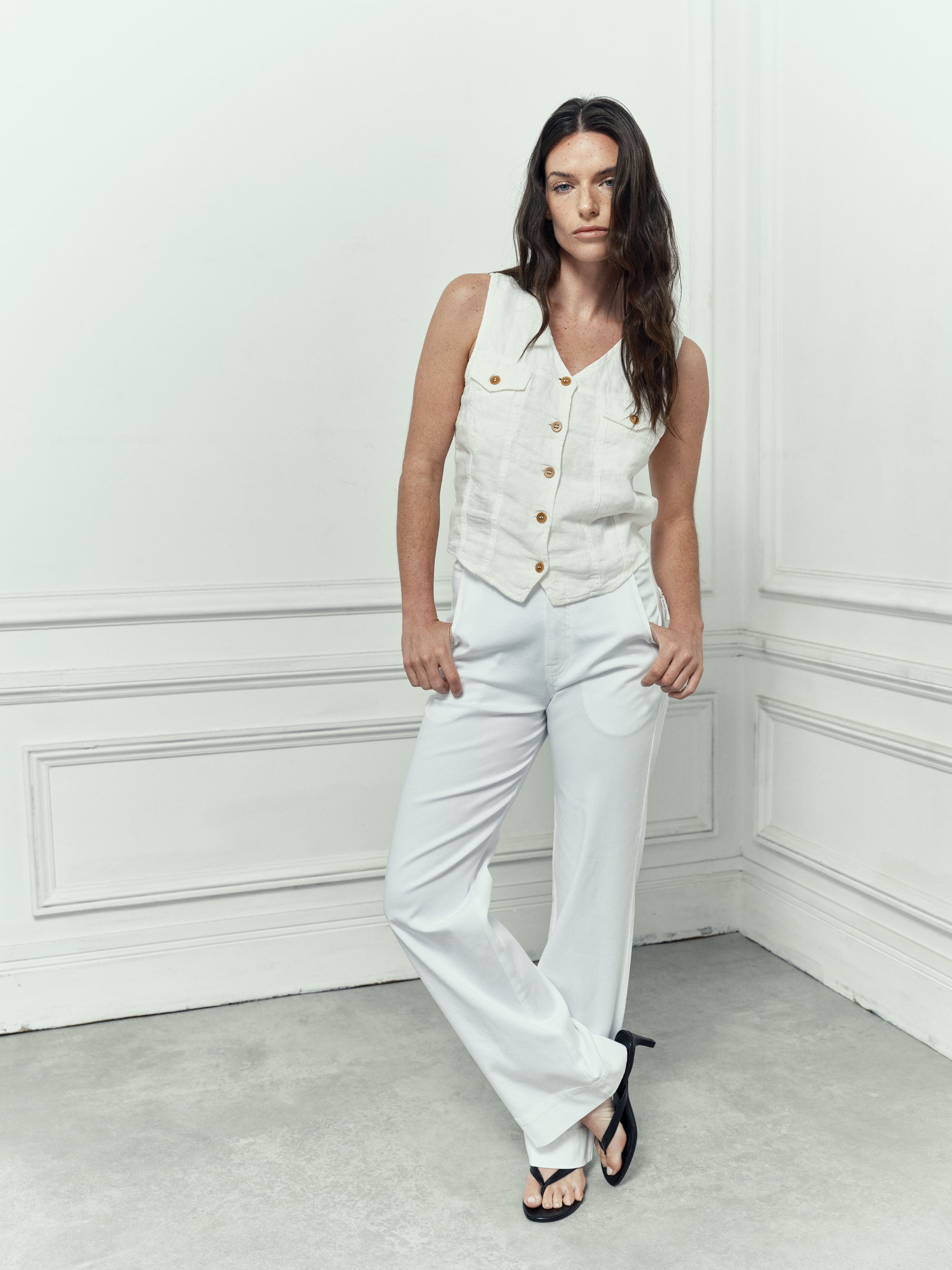Pantalon Paltrow Long - White