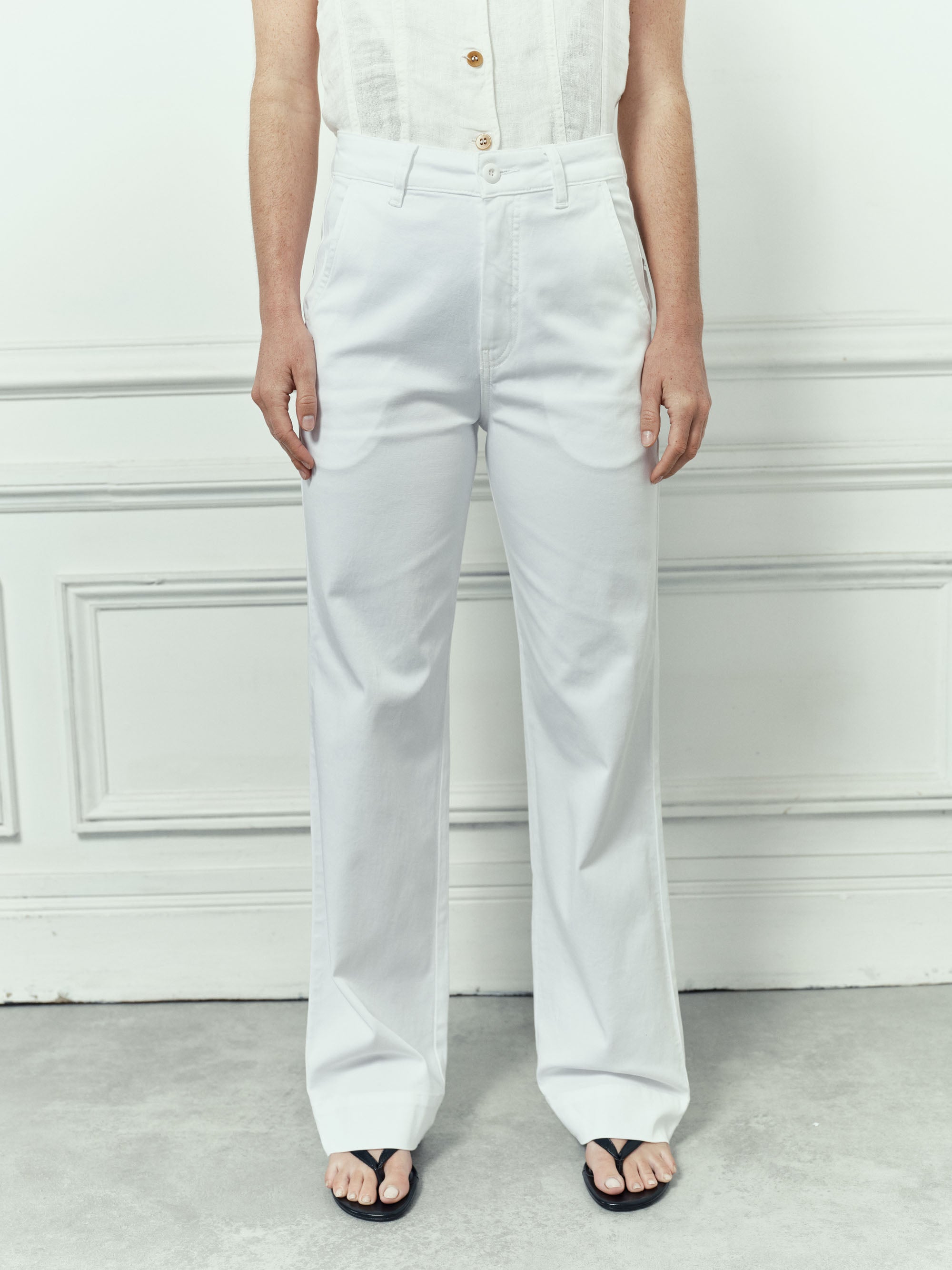 Pantalon Paltrow Long - White