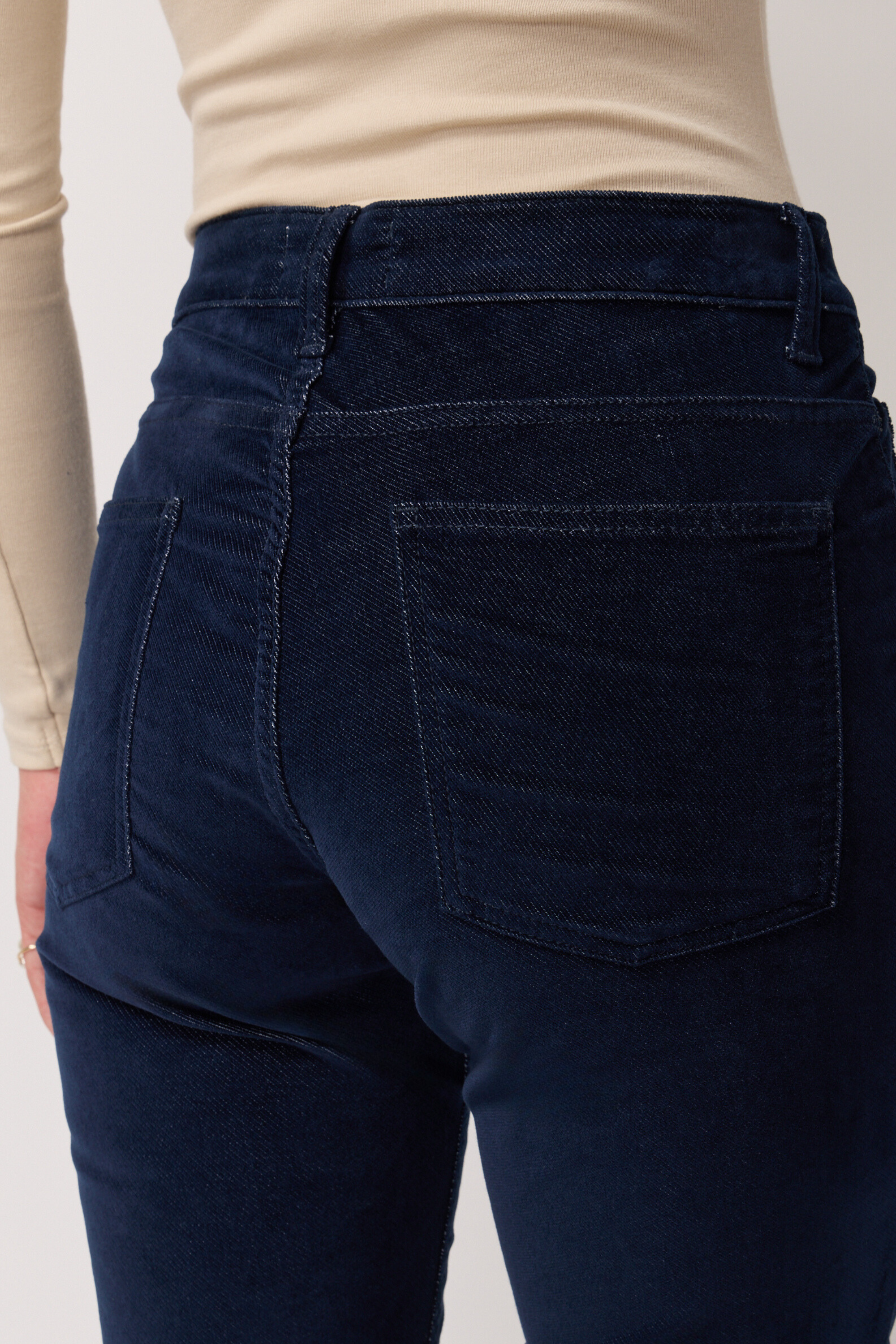 Blair Velvet Trousers - Indigo