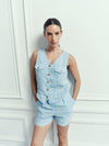 Short Daisy en Lin - Sky Blue