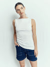 Short Mary - Indigo White Threads