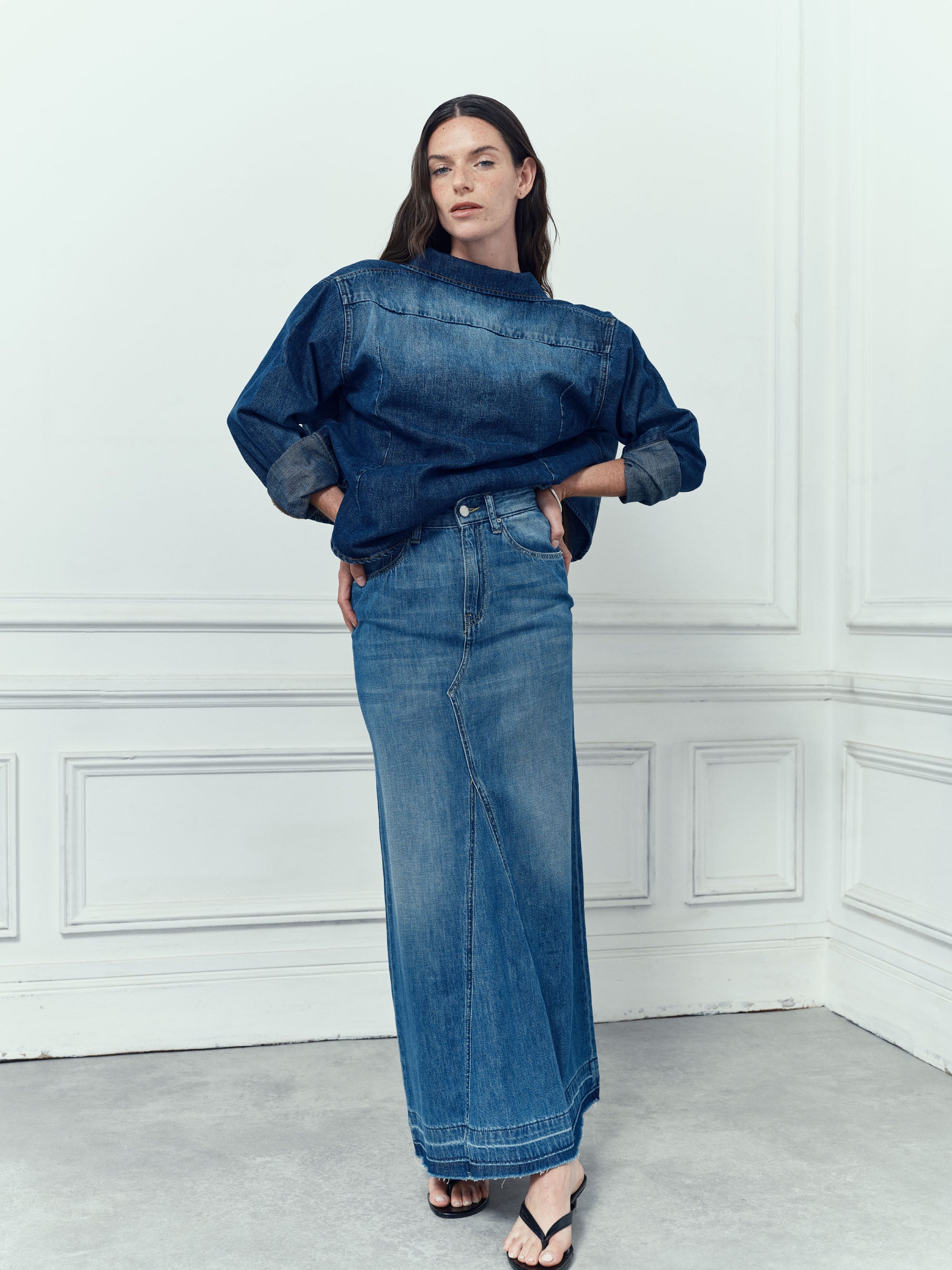 Jupe en Jean Silva - Worn