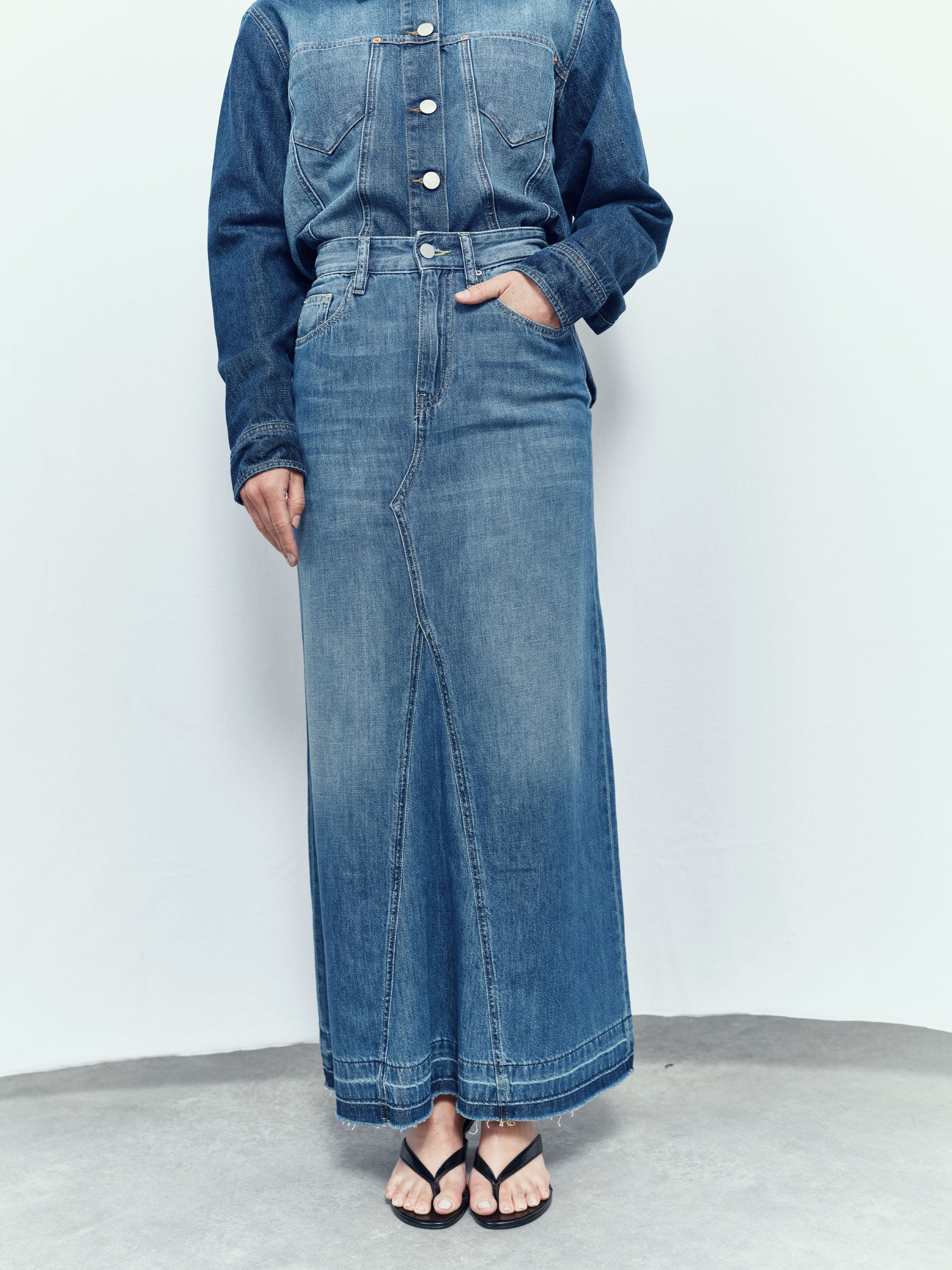 Jupe en Jean Silva - Worn