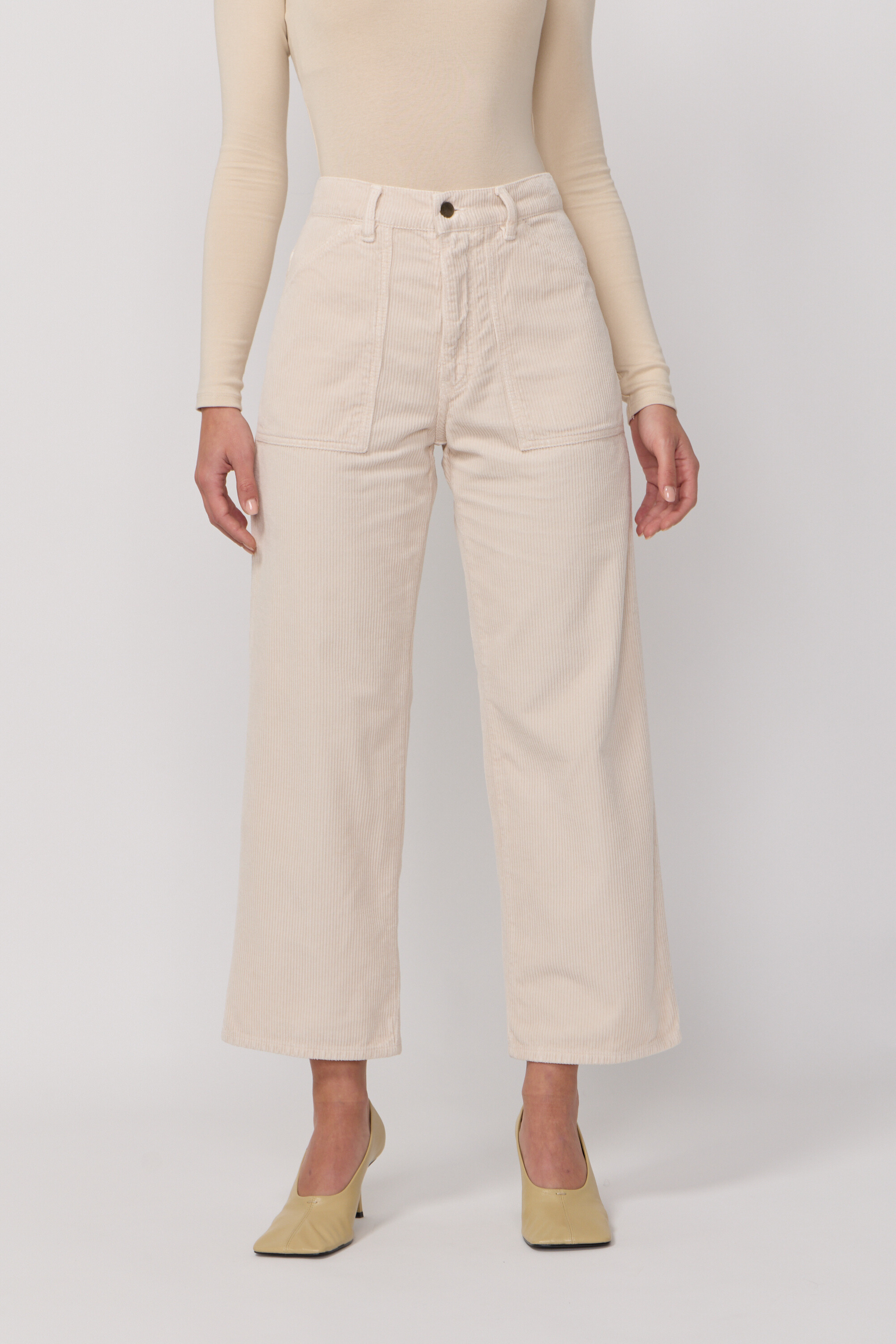 Pantalon Eddy en Velours - Cream