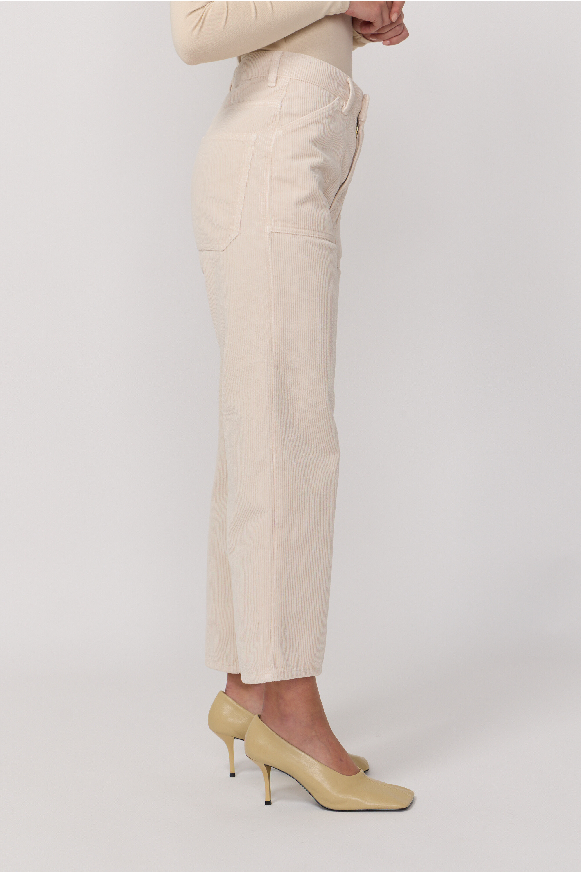 Pantalon Eddy en Velours - Cream