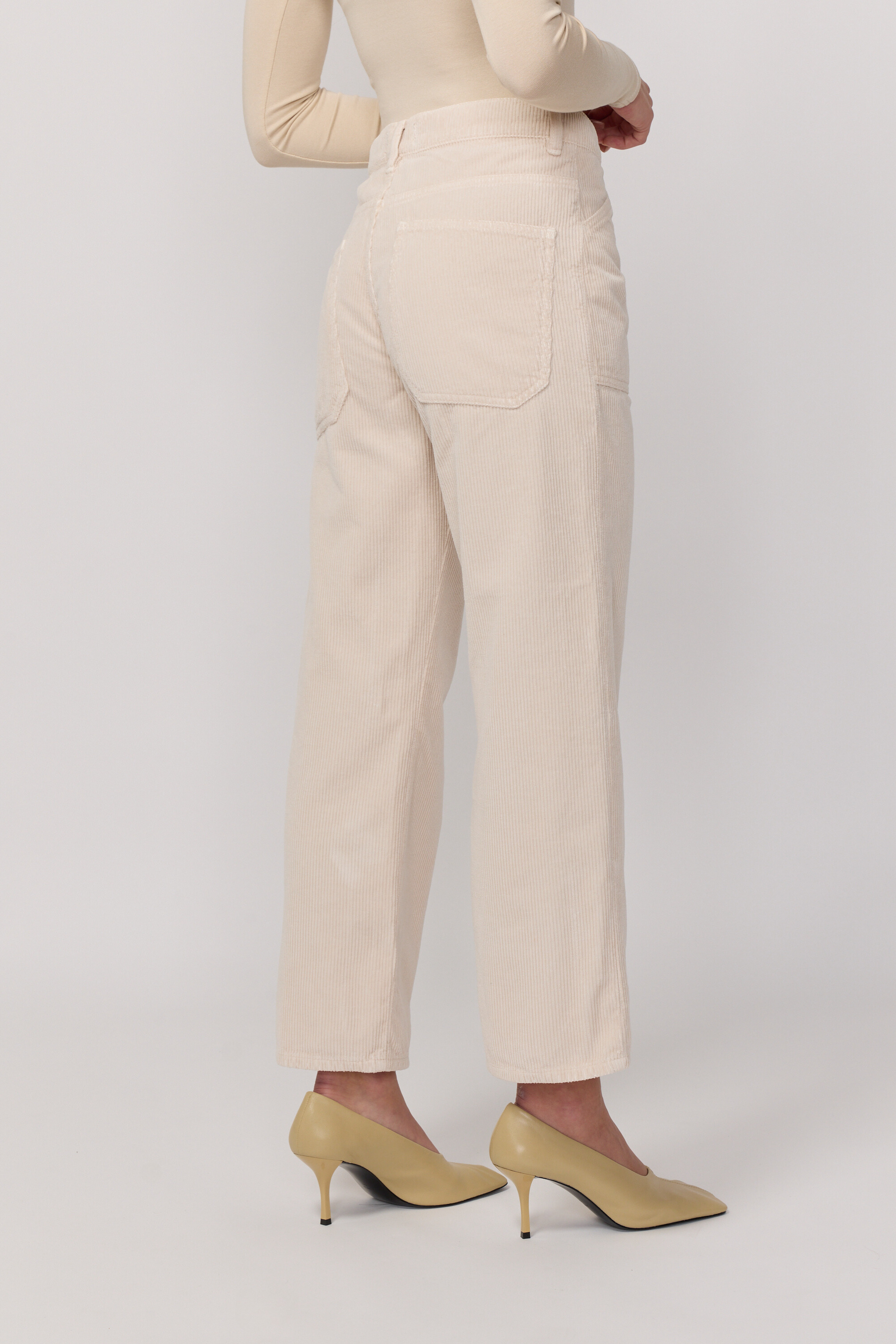 Pantalon Eddy en Velours - Cream