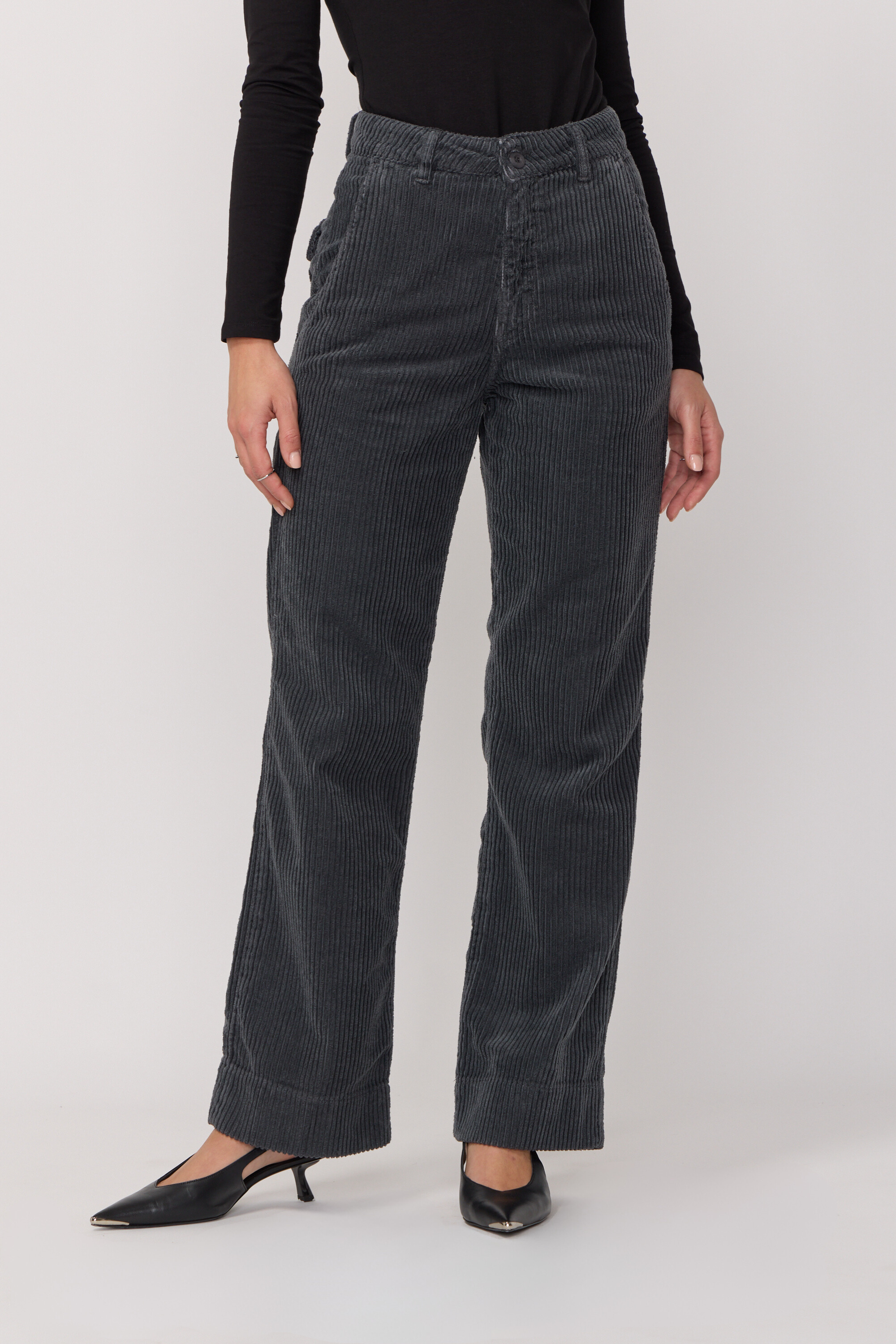 Pantalon Paltrow Velours - Anthracite