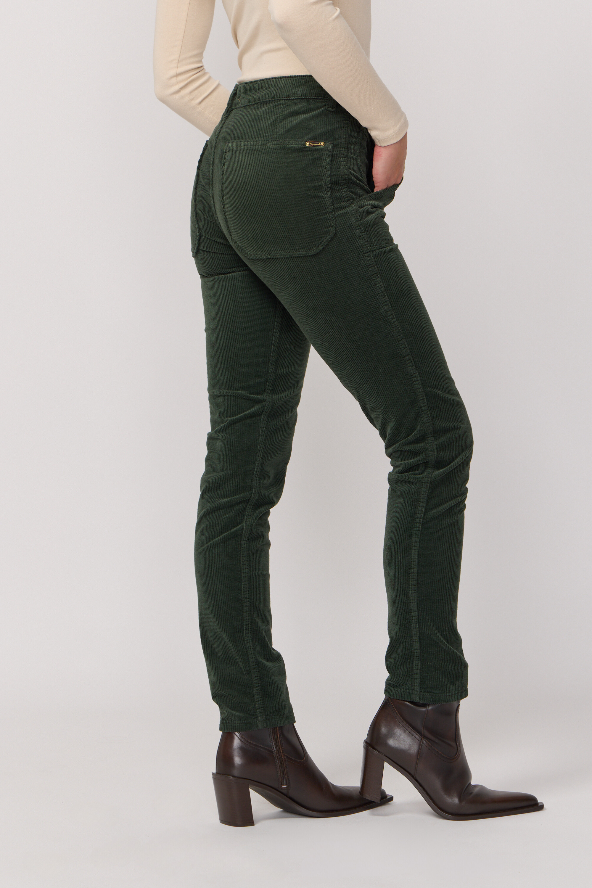 Pantalon Pierce en Velours - English Green