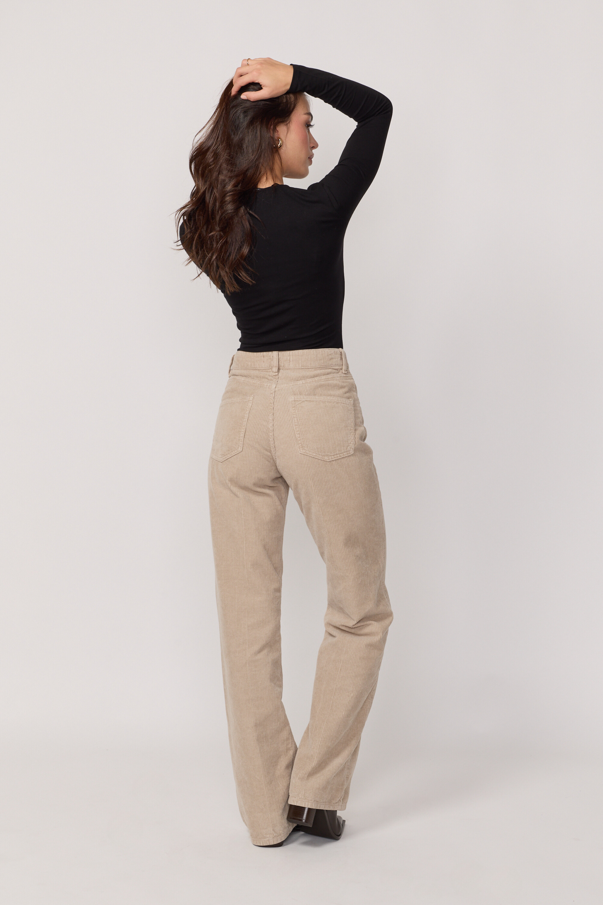 Pantalon Richie en Velours - Beige