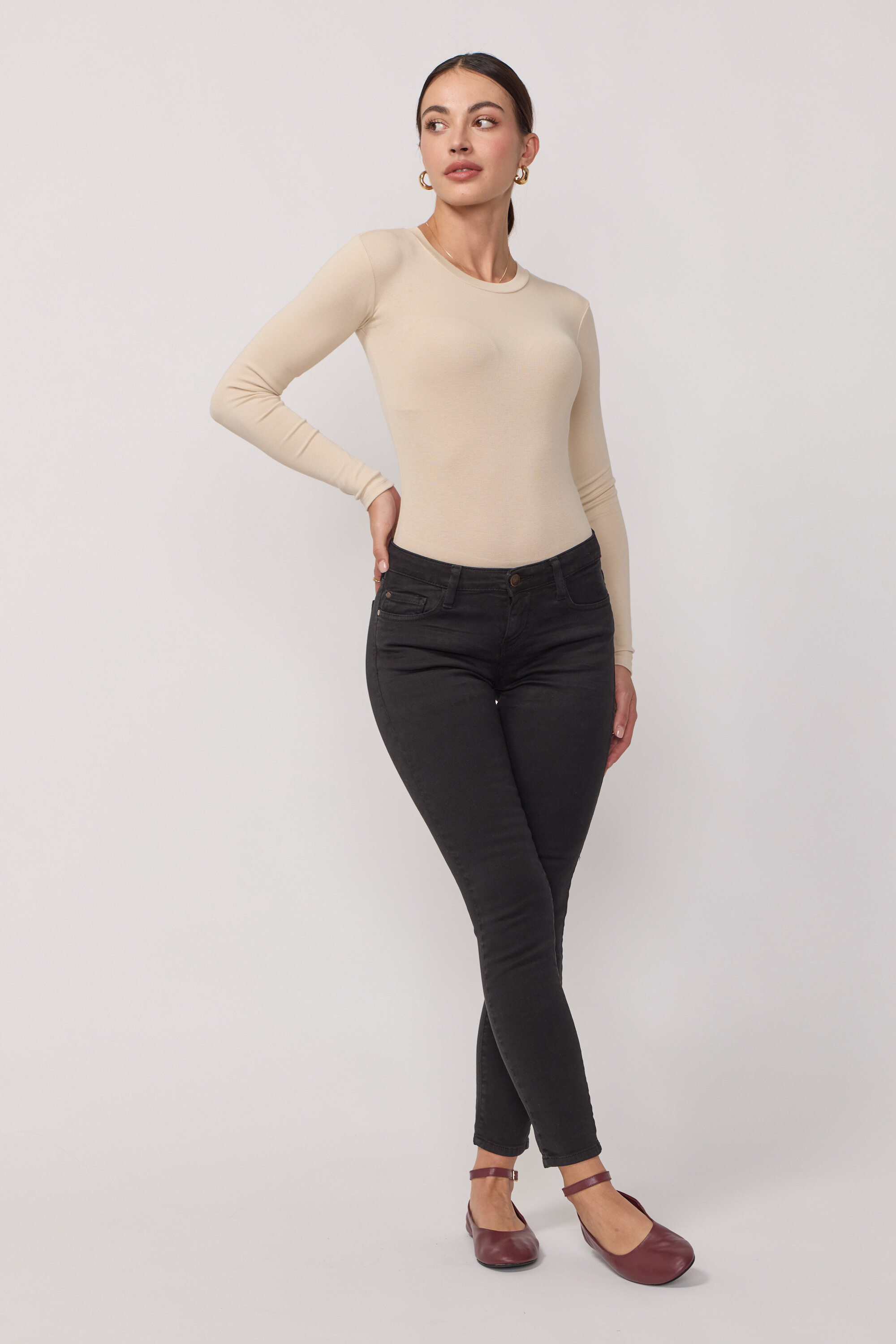 Acquaverde Pantalon Scarlett Slim - Black